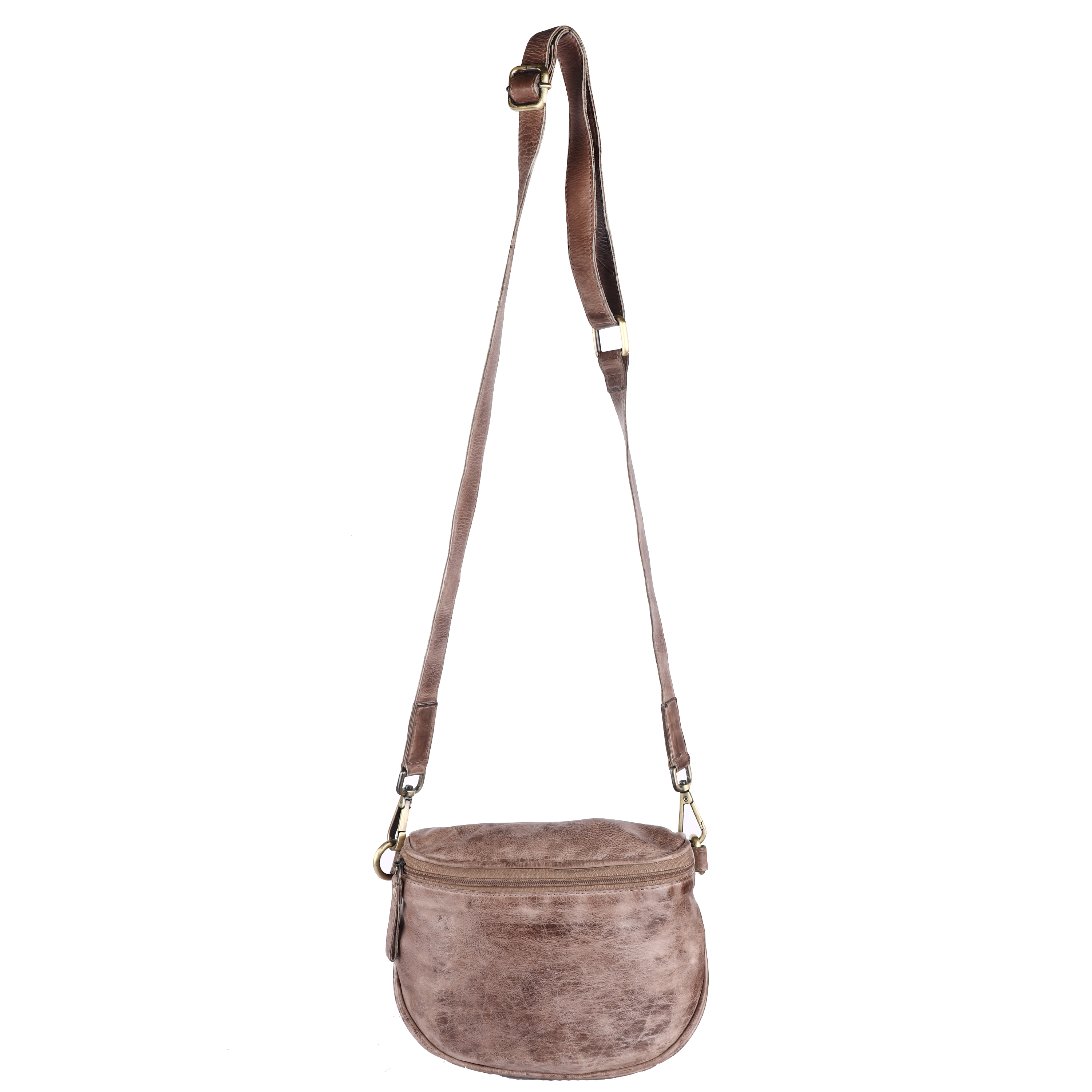 Premium Black Leather Vintage Essentials Sling Bag