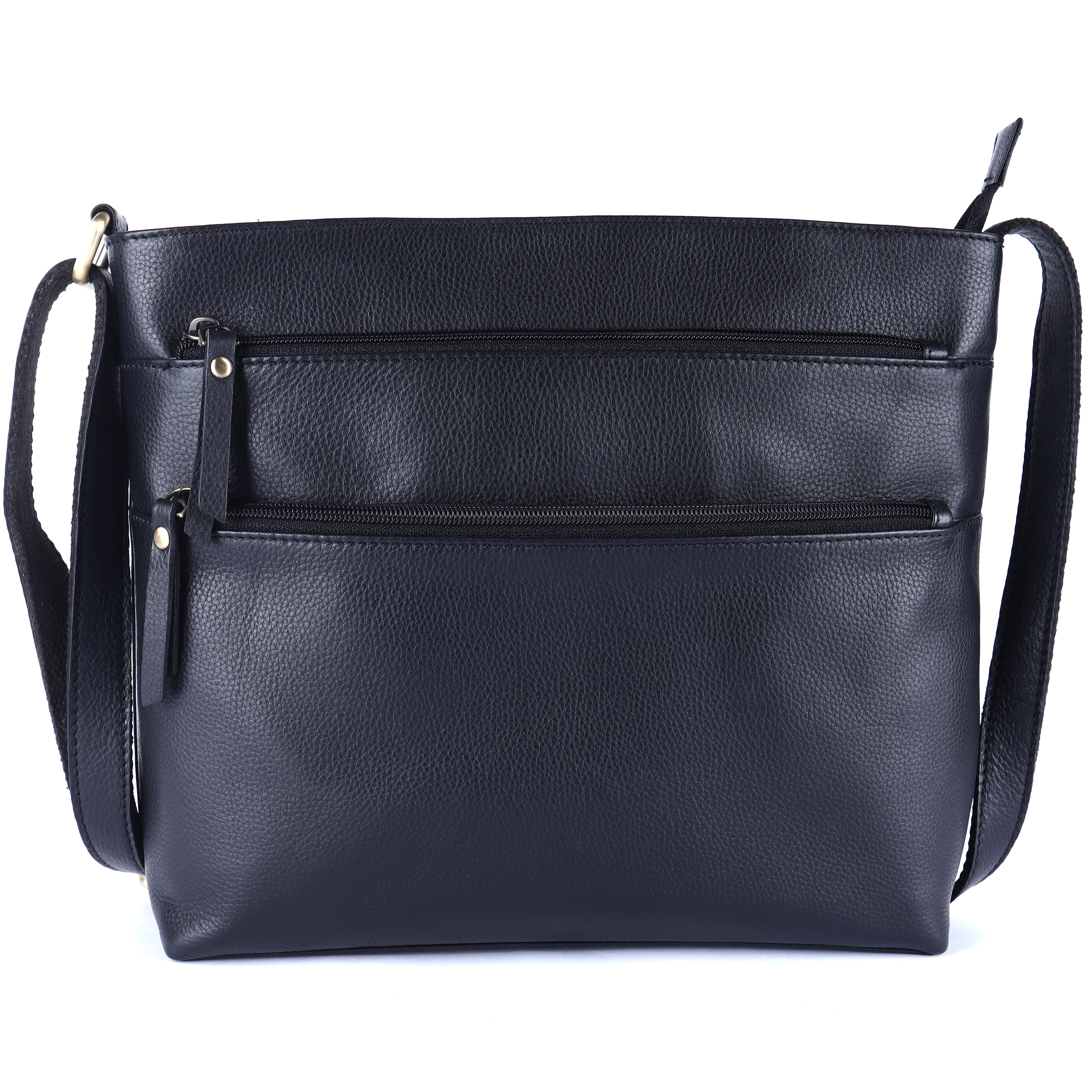 Midnight multi zipped Elegance Crossbody Bag