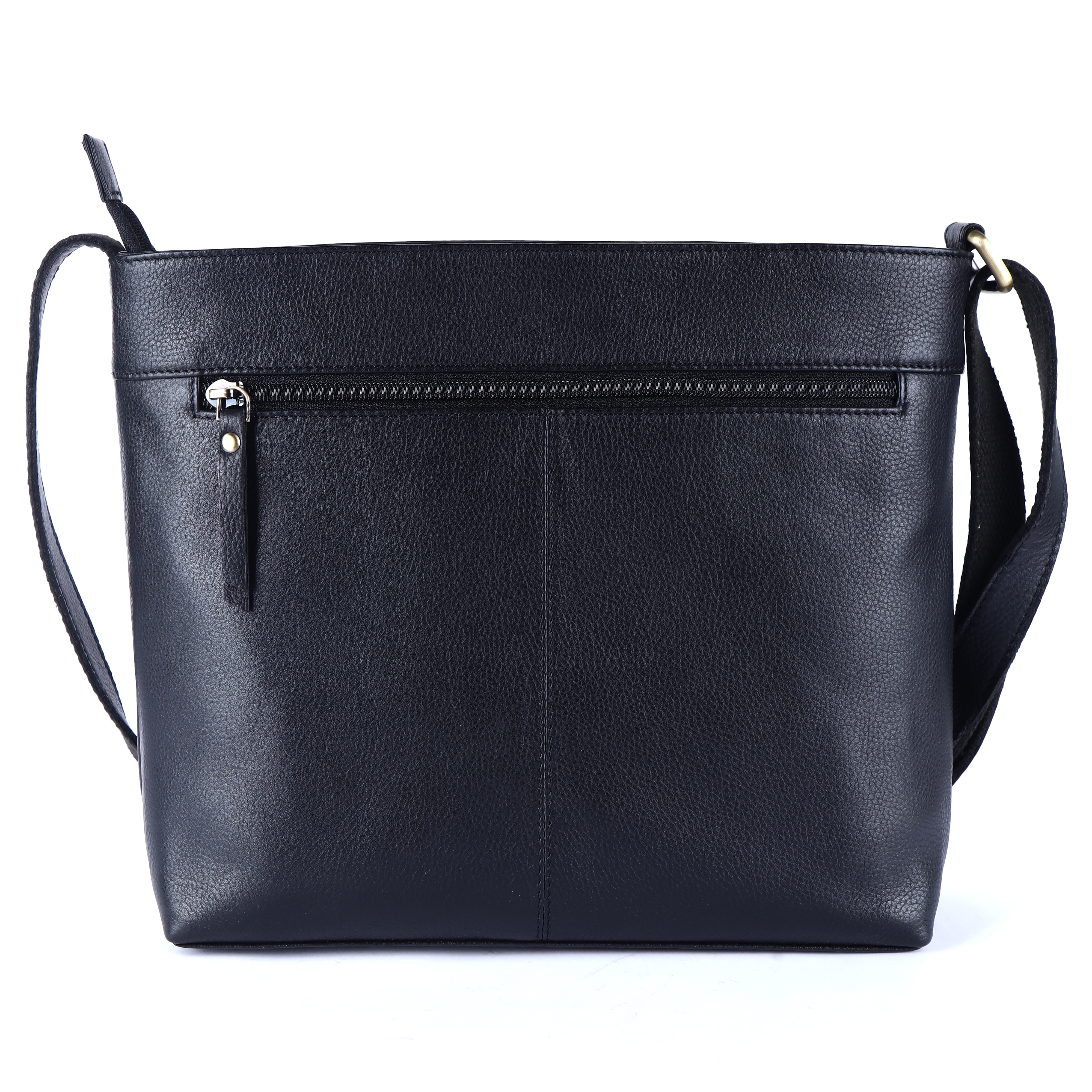 Midnight Multi Zipped Elegance Crossbody Bag