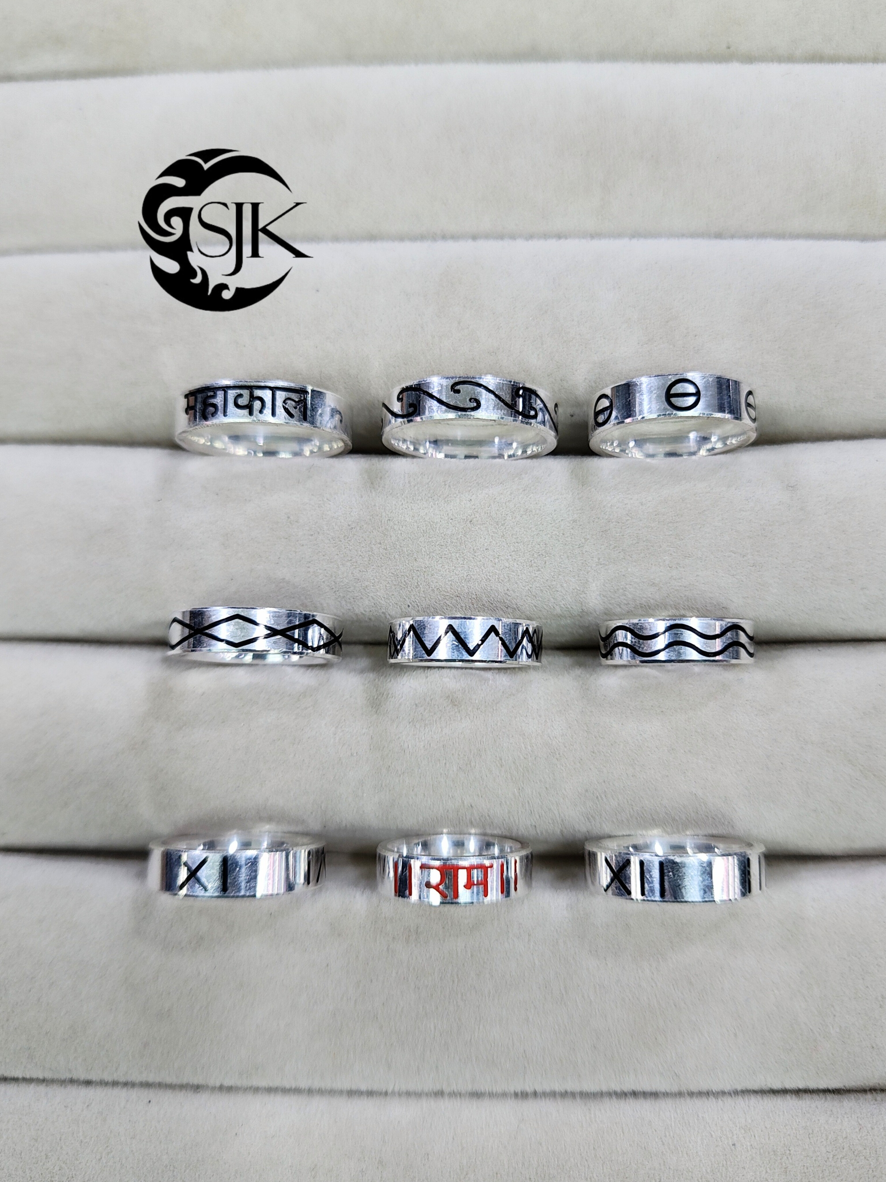 SILVER CNC CHALLA RINGS