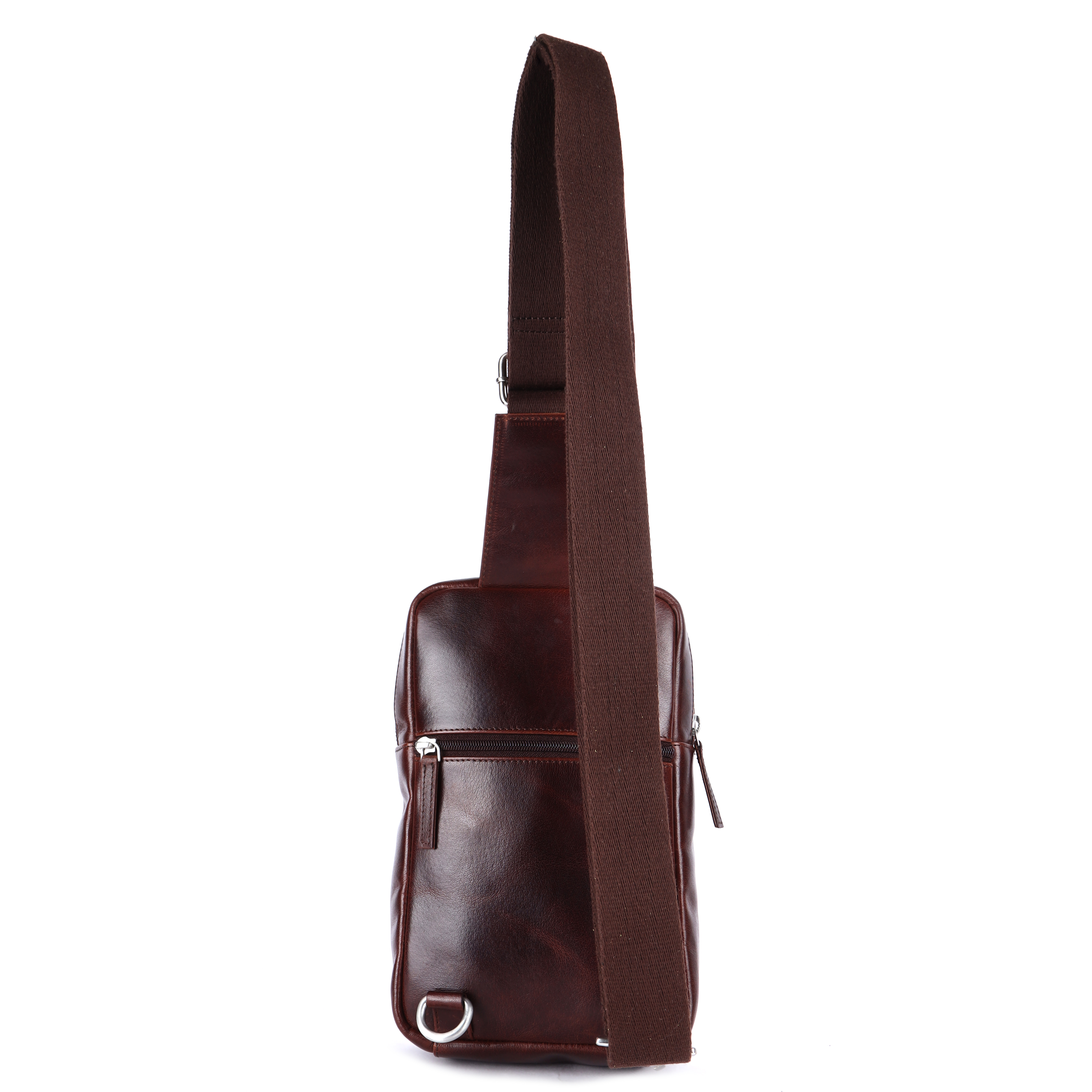 Vintage Compact Leather Sling Bag