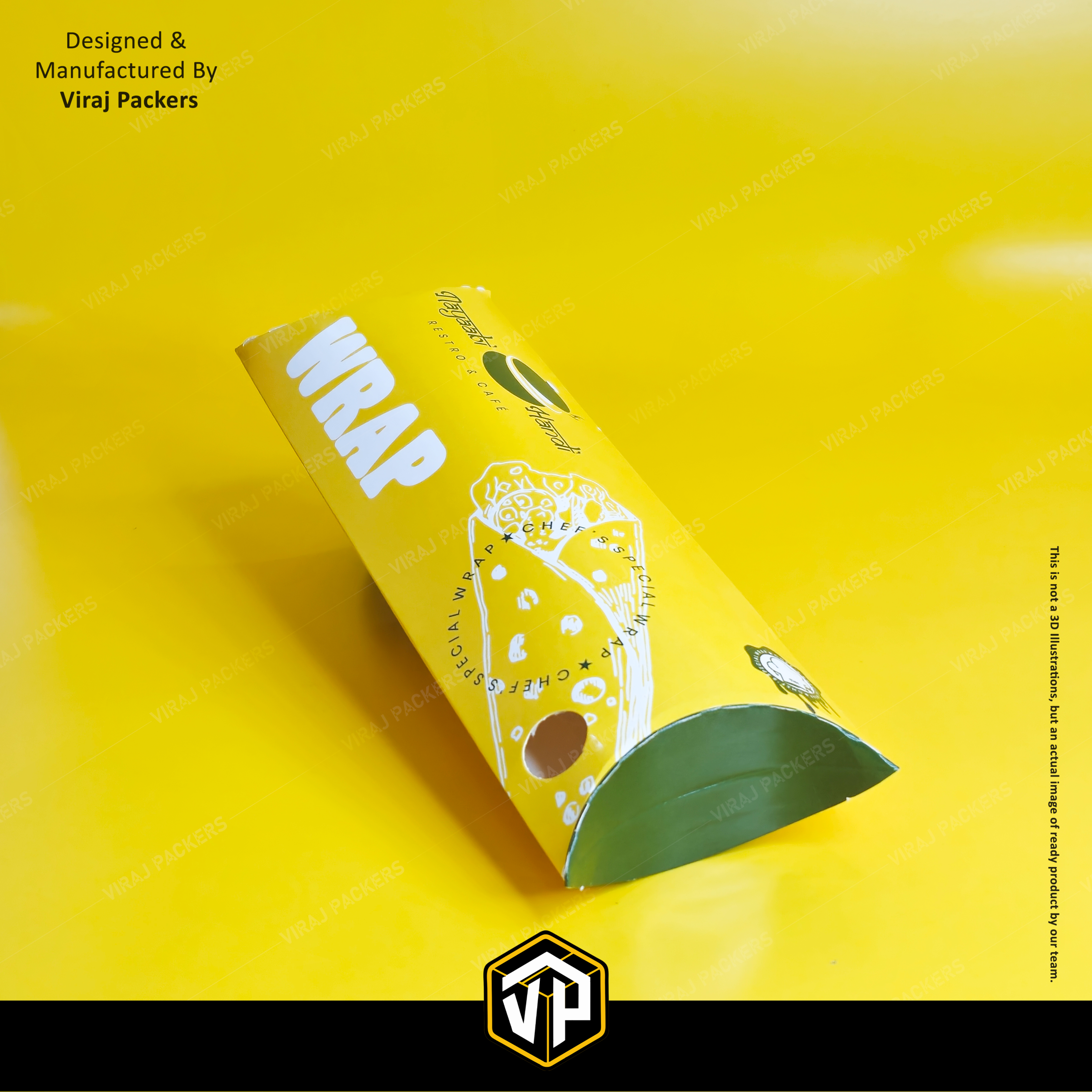 Customize Wrap Roll Packaging Boxe - Finishing: Glossy Lamination