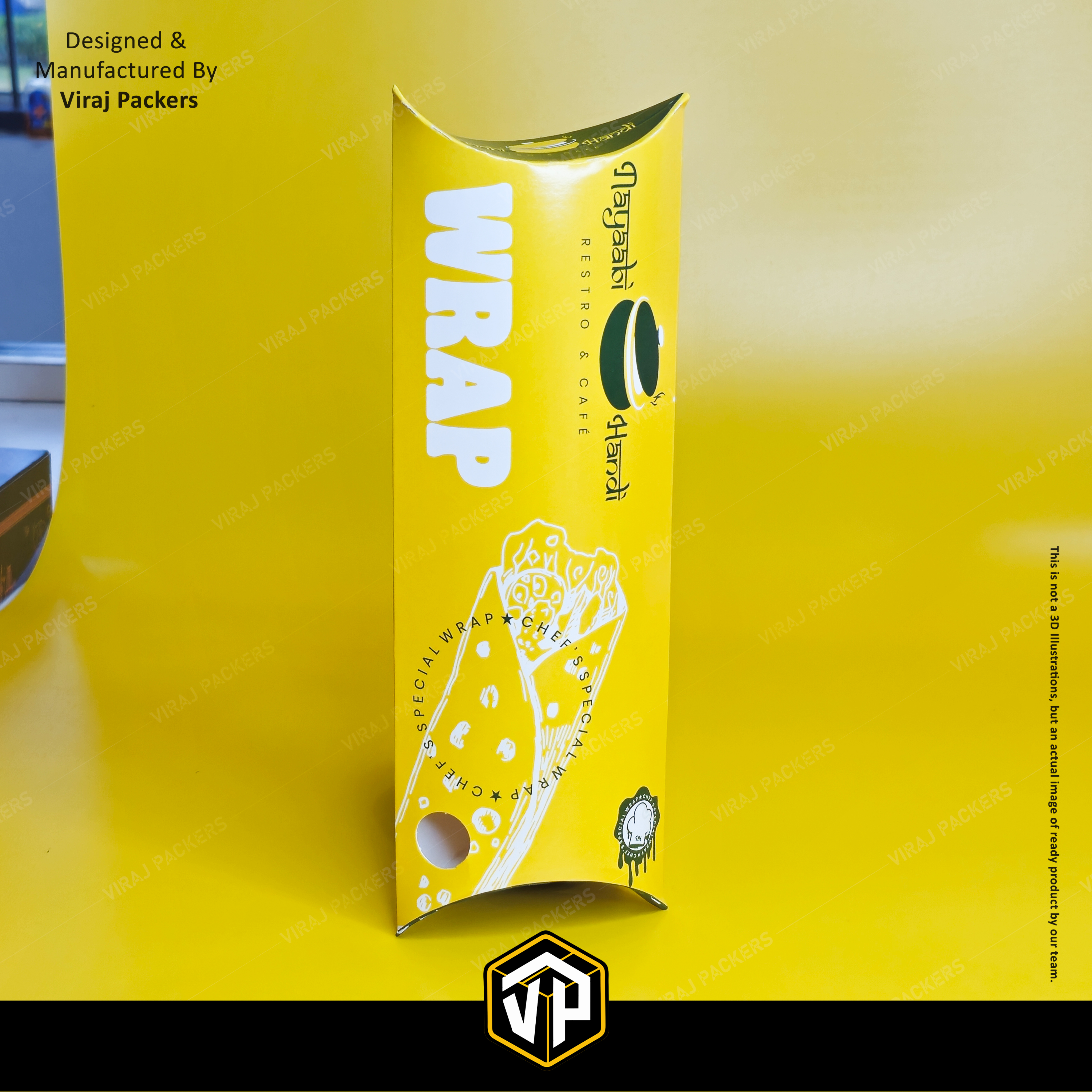 Customize Wrap Roll Packaging Boxe - Finishing: Glossy Lamination