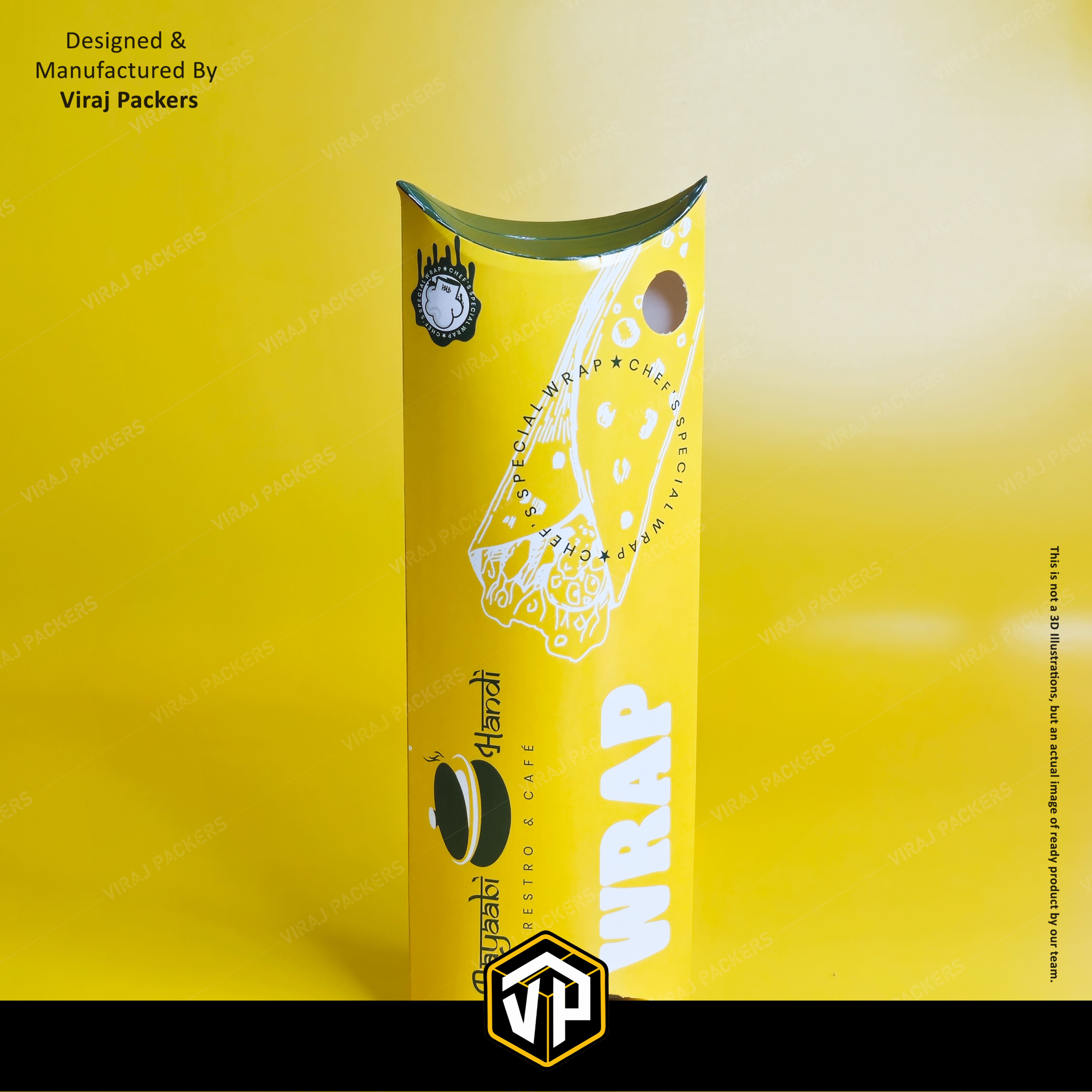 Customize Wrap Roll Packaging Boxe - Finishing: Glossy Lamination