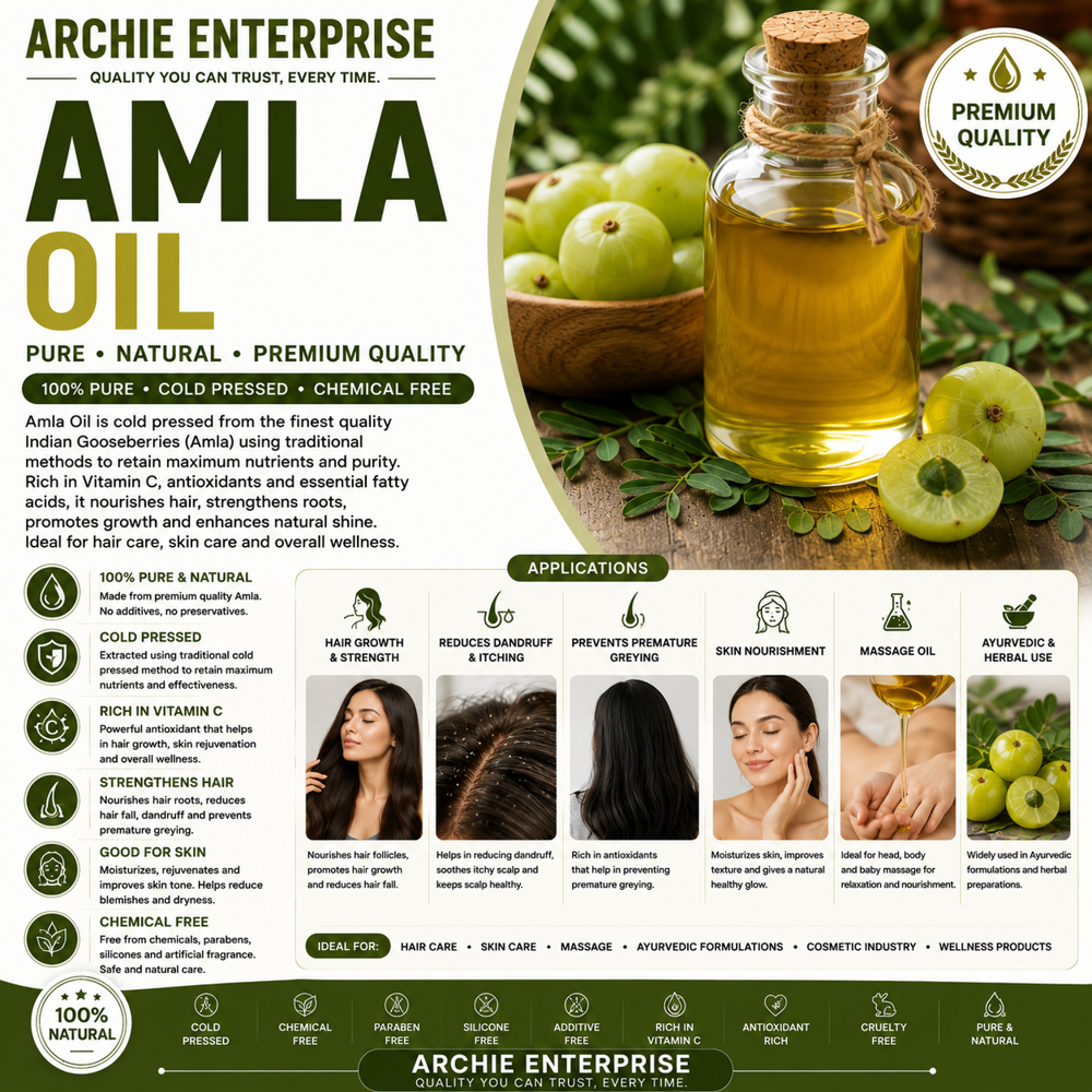 Amla Essentials Oil - Application: Cosmetics & Hair Care