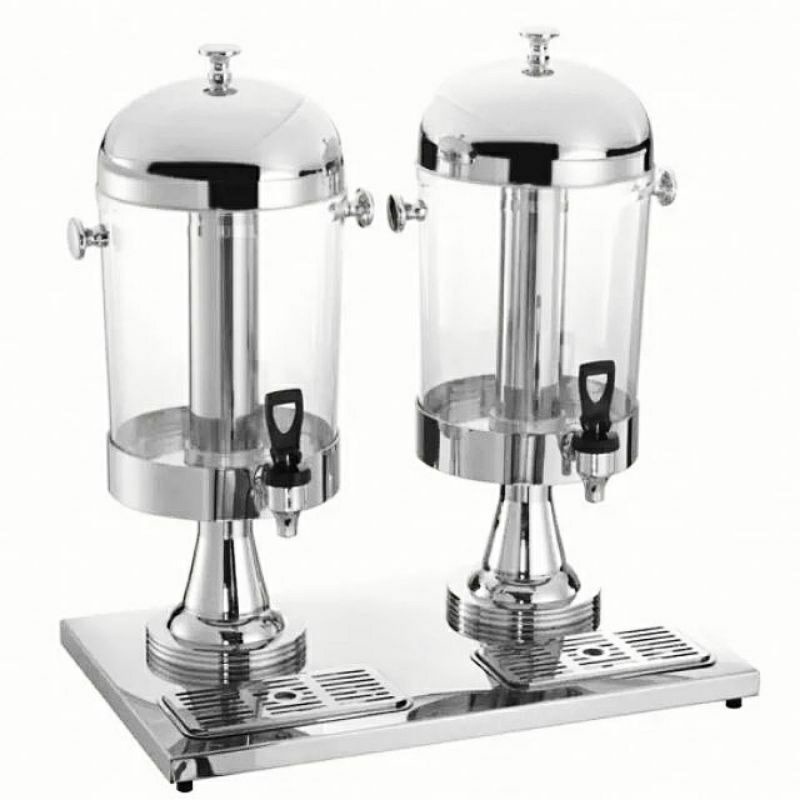 Stainless Steel Double Juice Dispenser