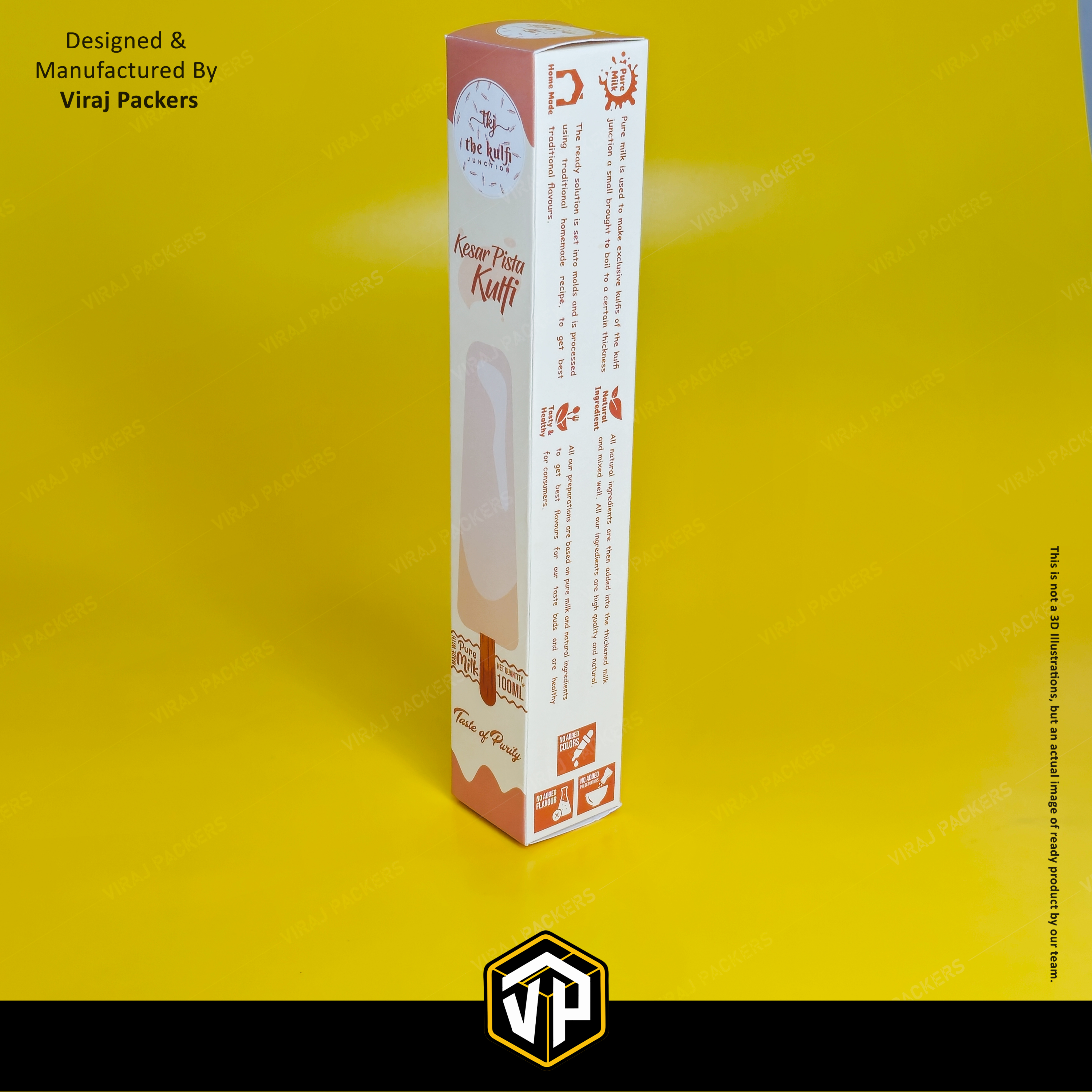 Customize Kulfi Boxes - Finishing: Glossy Lamination