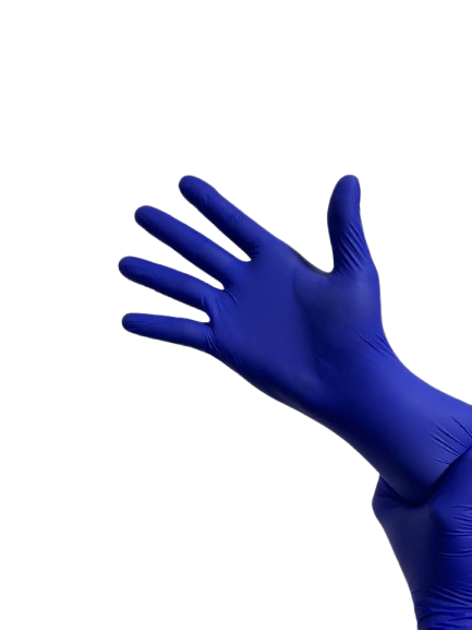 Nitrile Cobalt Blue Powder-Free Gloves - Grade: Medical