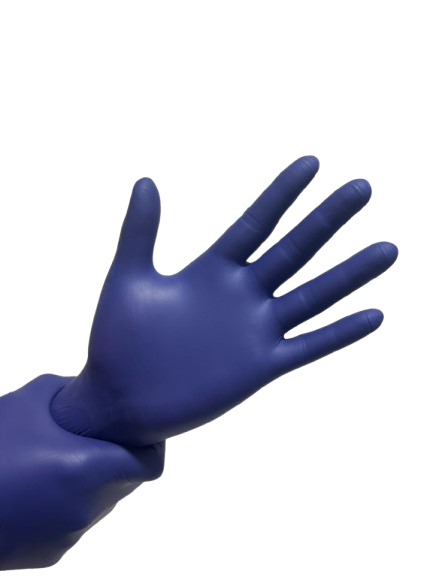 Nitrile Berry Blue Powder Free Gloves - Grade: Medical