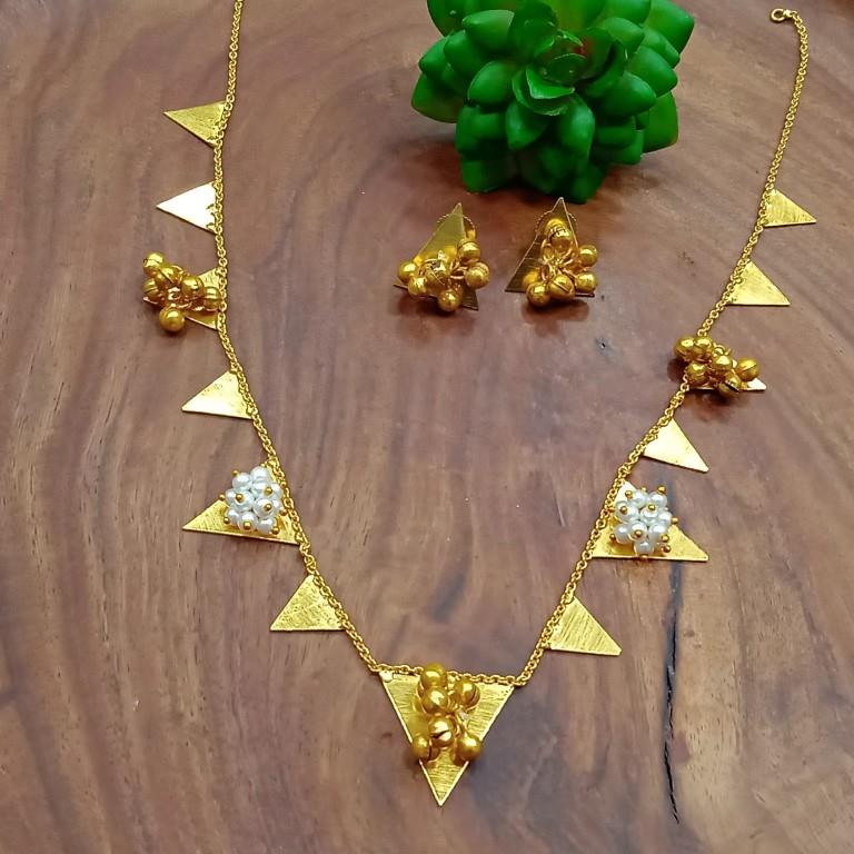  Brass Handmade Necklace Set