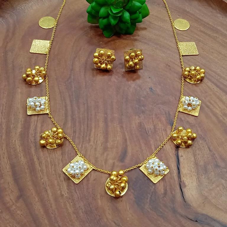  Brass Handmade Necklace Set