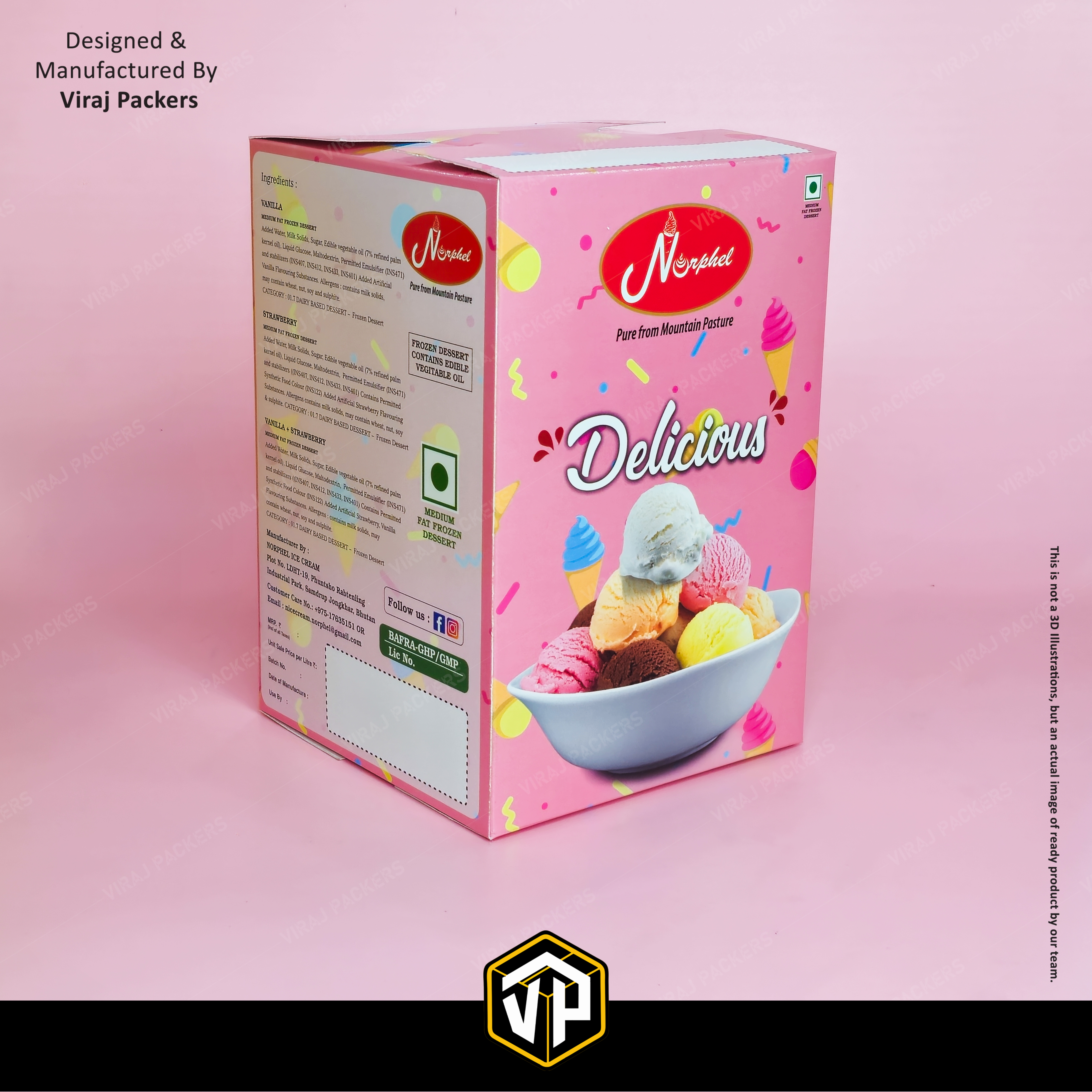 CUSTOMIZE ICE CREAM BOXES