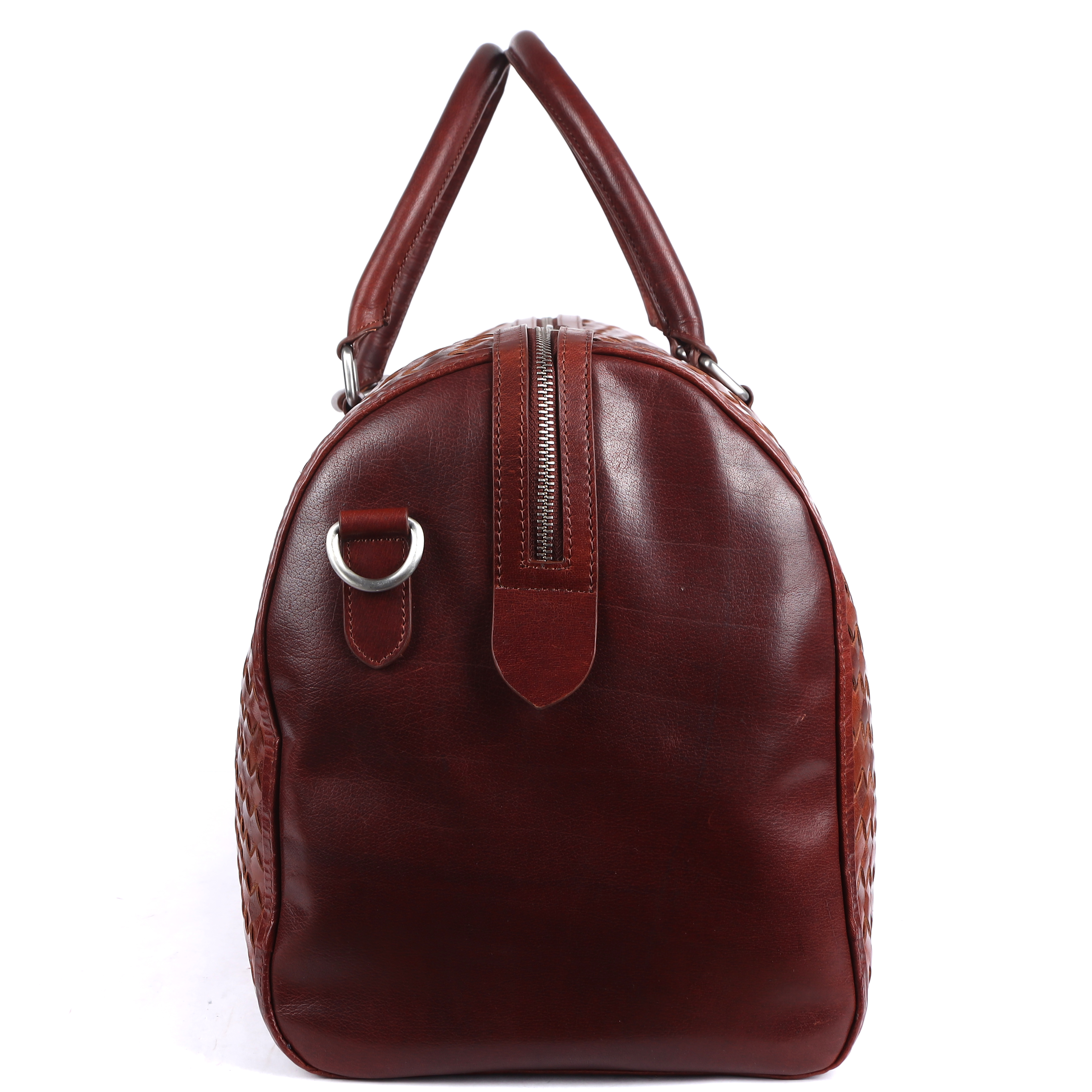 Artisan Weave Duffle - Color: Red