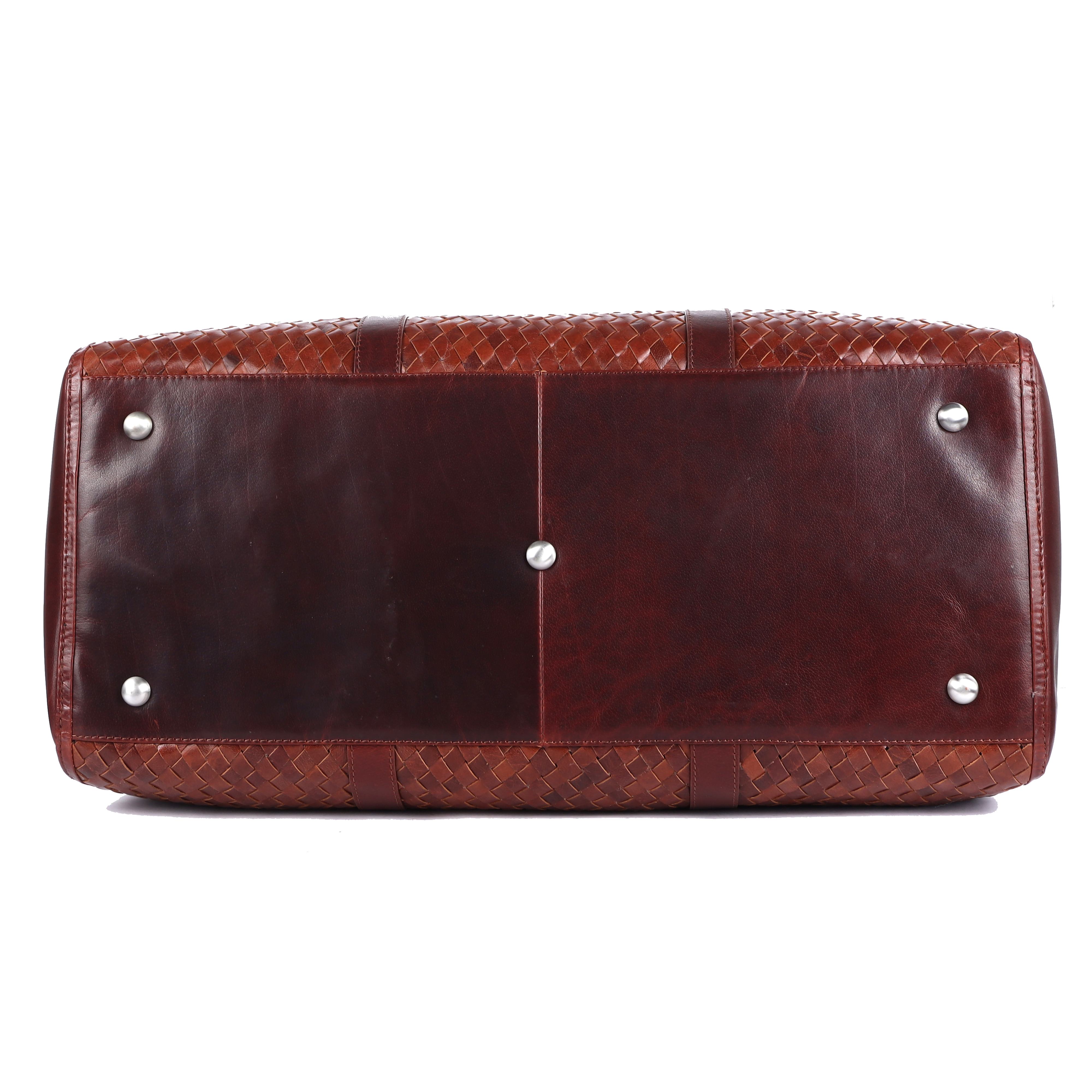 Artisan Weave Duffle - Color: Red