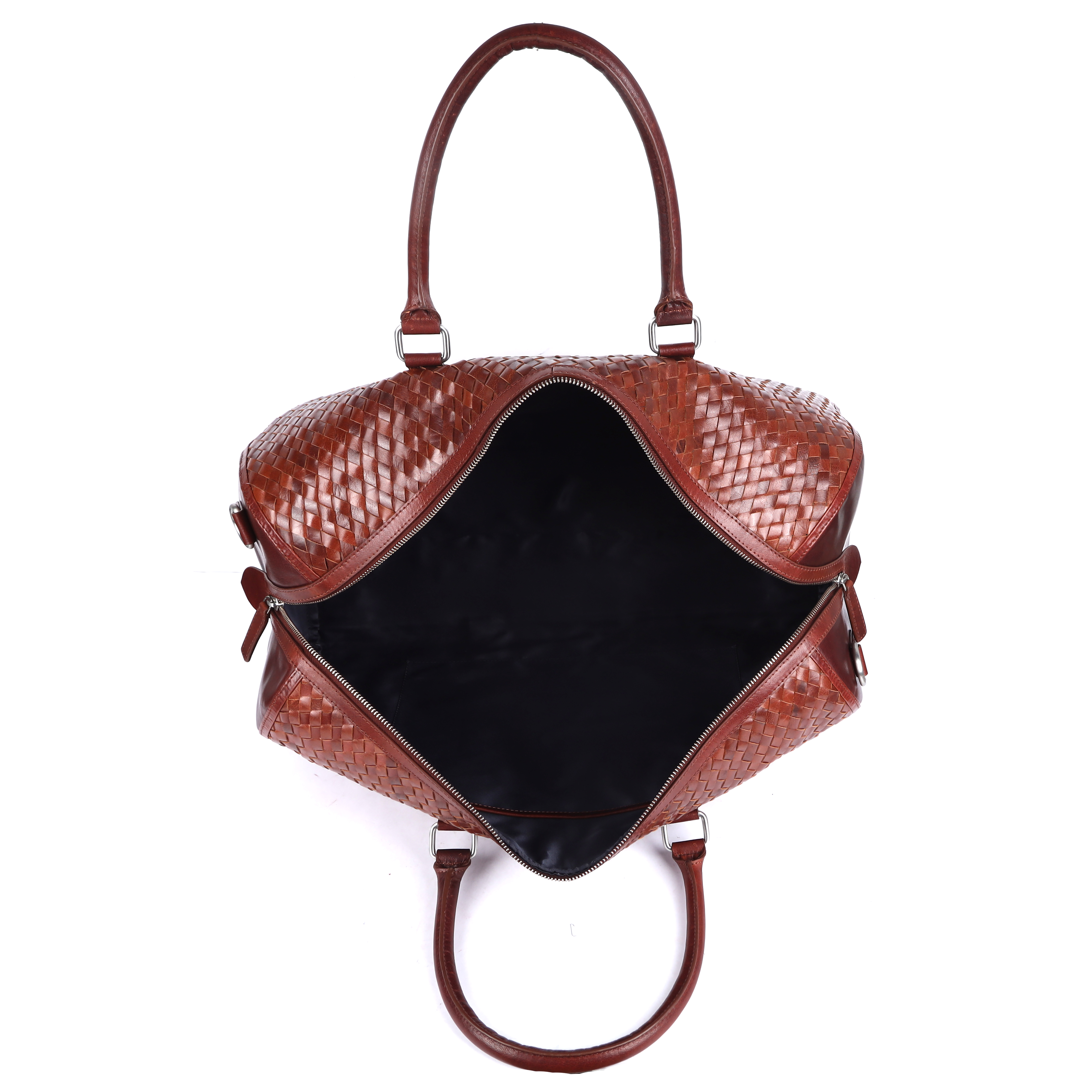 Artisan Weave Duffle - Color: Red