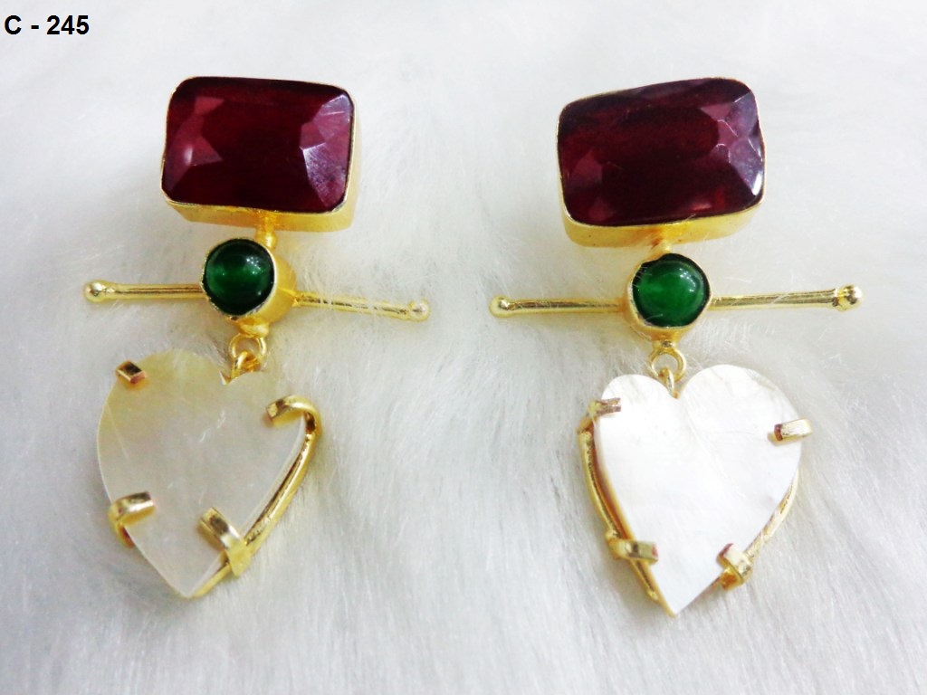 Handmade Earring Set - High-quality Cz Jewelry | Exquisite Design For All Occasions, Unisex Appeal, Internationally Sourced