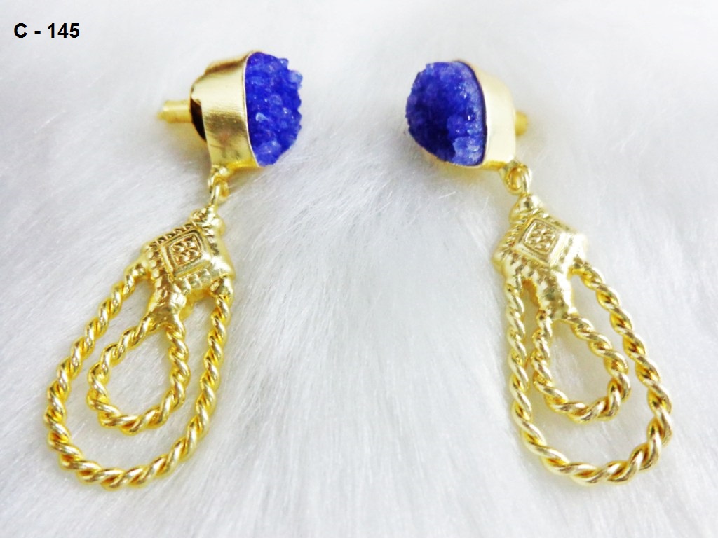 Handmade Earring Set - High-quality Cz Jewelry | Exquisite Design For All Occasions, Unisex Appeal, Internationally Sourced