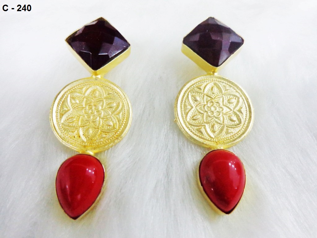Handmade Earring Set - High-quality Cz Jewelry | Exquisite Design For All Occasions, Unisex Appeal, Internationally Sourced