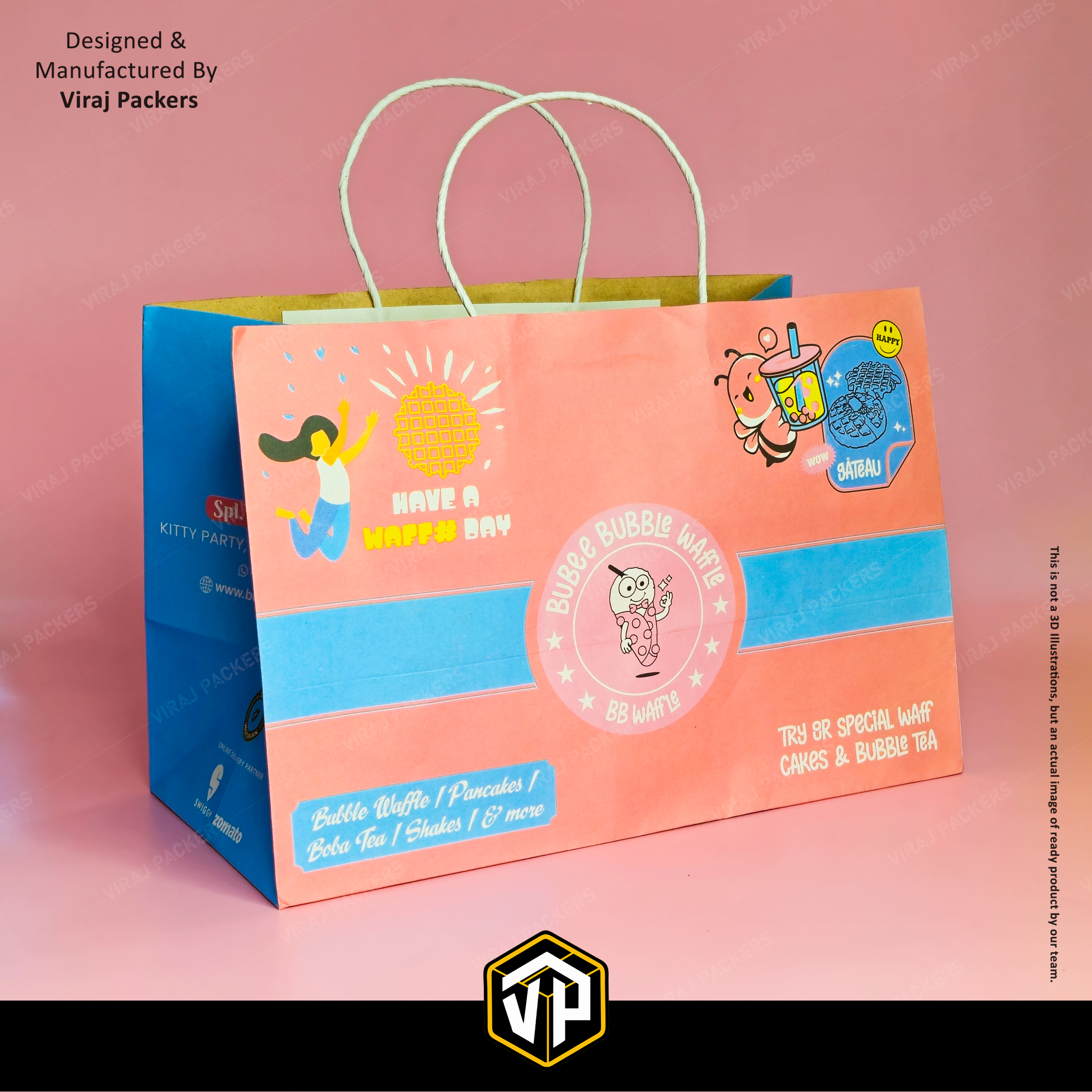 Customize Paper Carry Bag - Finishing: Glossy Lamination