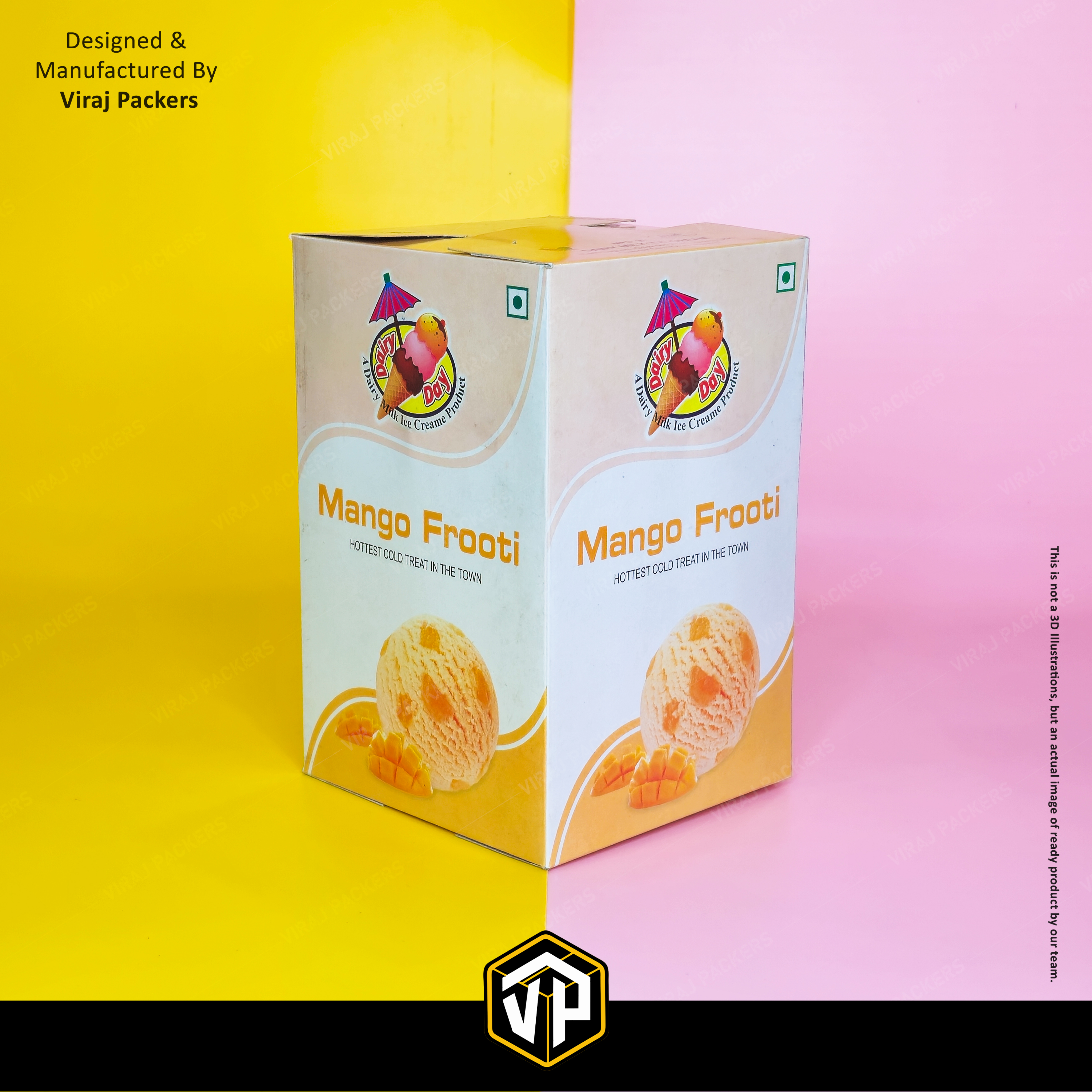 Ice Cream Boxes - Finishing: Glossy Lamination
