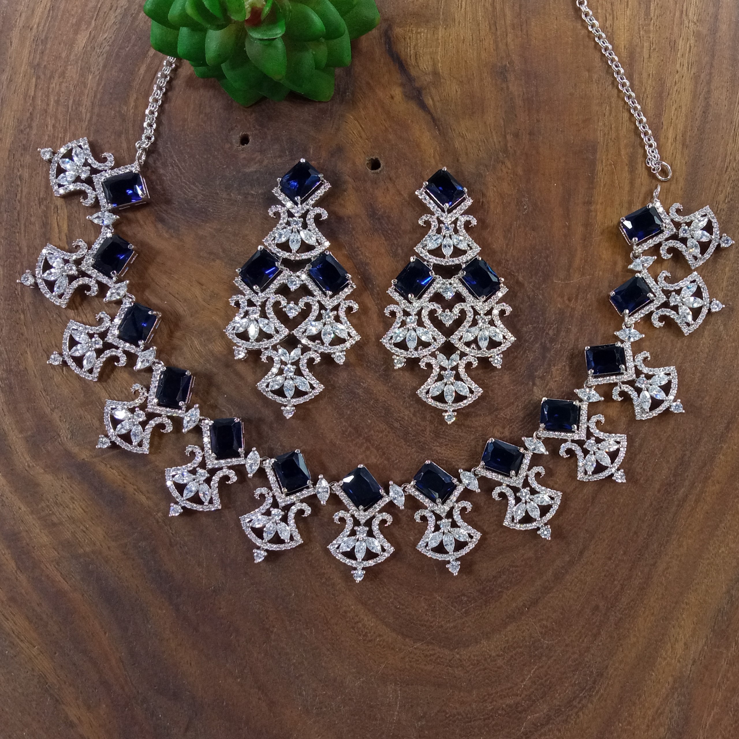 Cubic Zirconia Necklace Set