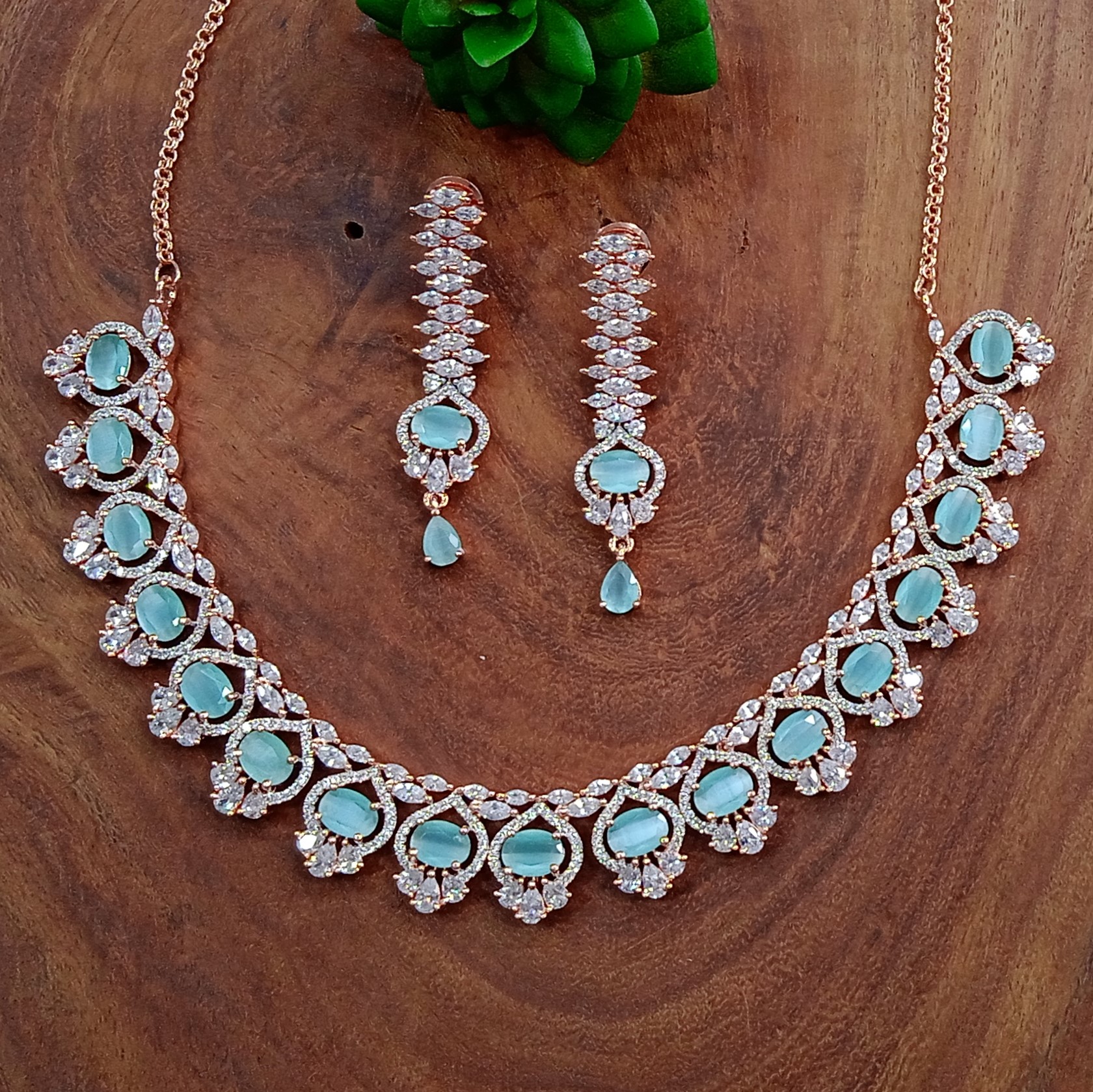 Cubic Zirconia Necklace Set - High Quality Guaranteed Fashion Jewelry | Elegant Diamond Cut & Flawless Enhancements For Stunning Appeal
