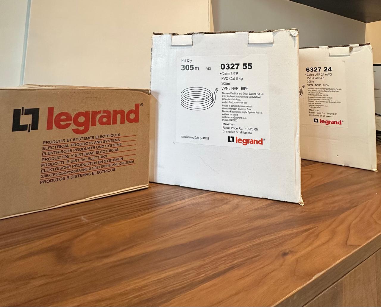 Legrand Cat 6 Cable - Color: White