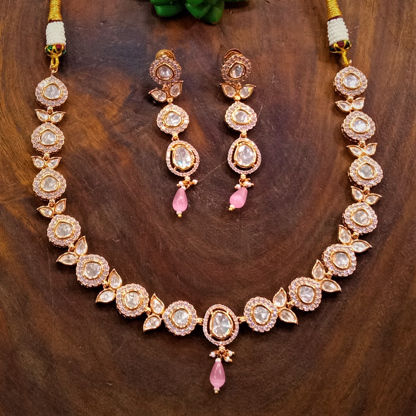 Kundan Necklace Set - Color: All Color