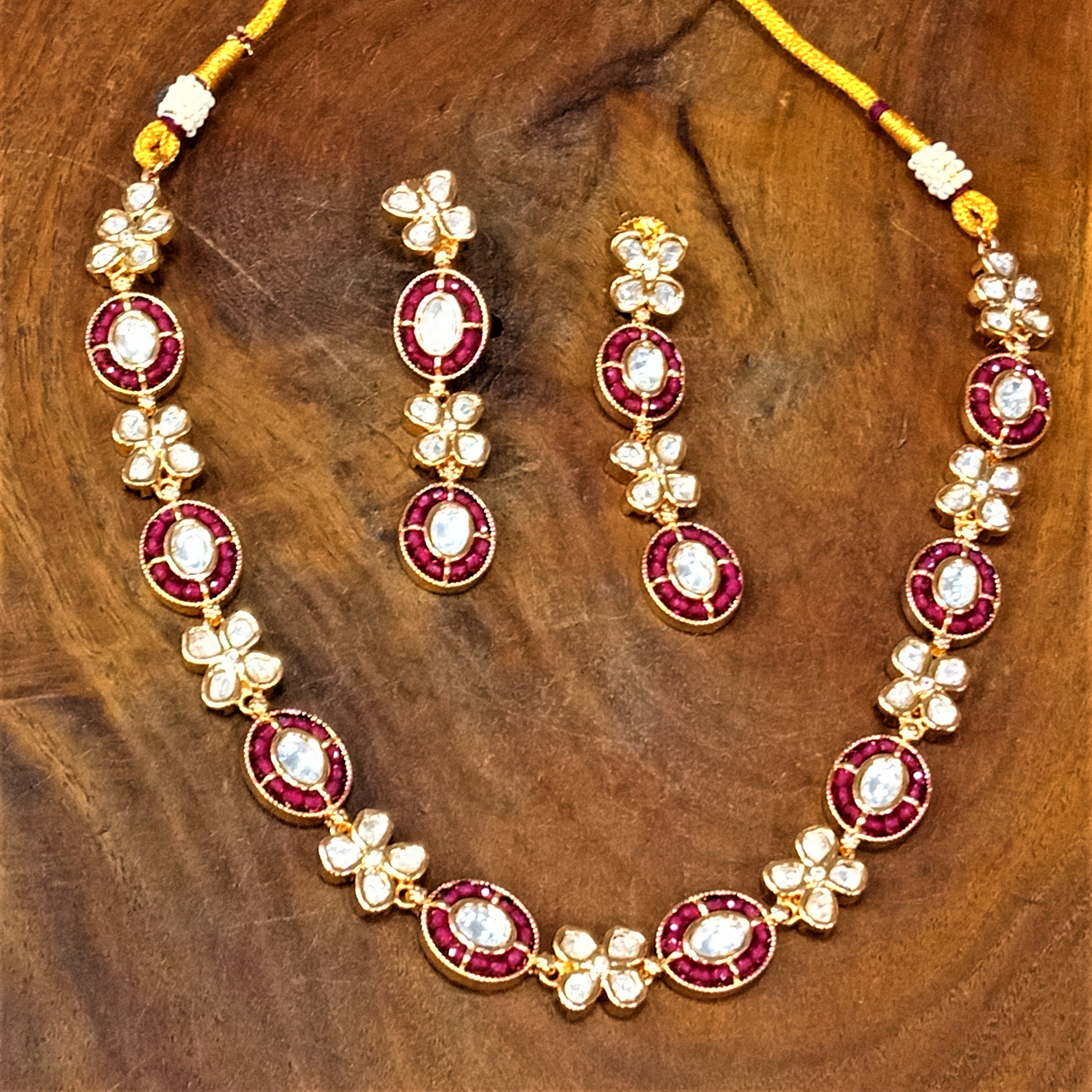 Kundan Necklace Set - Color: All Color