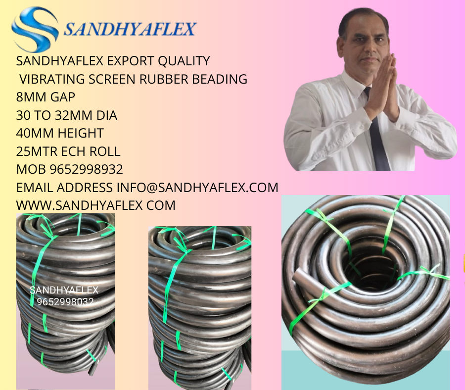 Sandhyaflex 8mm Gap 40mm H Vibrating Screen Rubber Beading