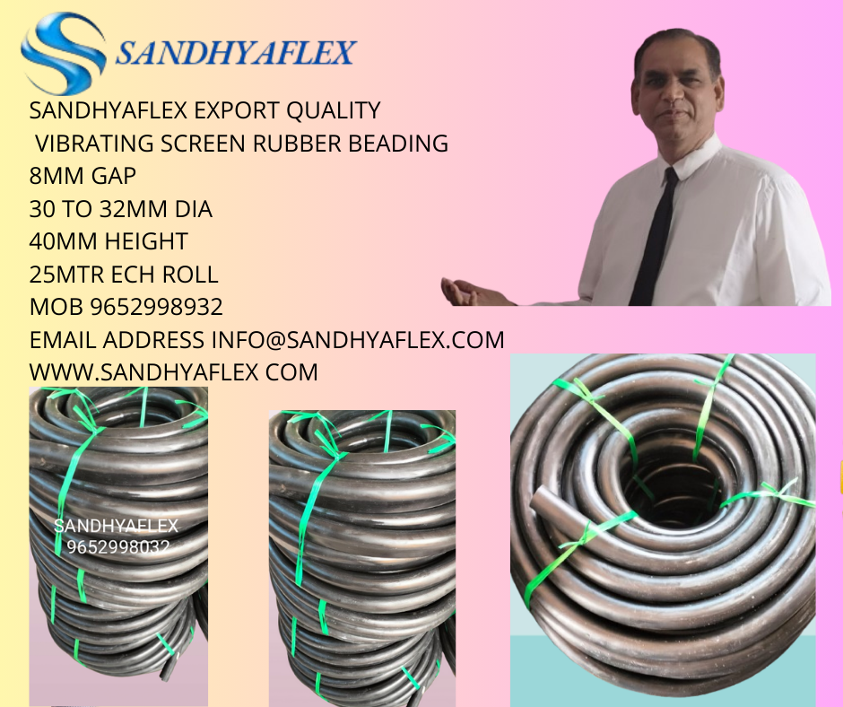 Sandhyaflex 8mm Gap 40mm H Vibrating Screen Rubber Beading