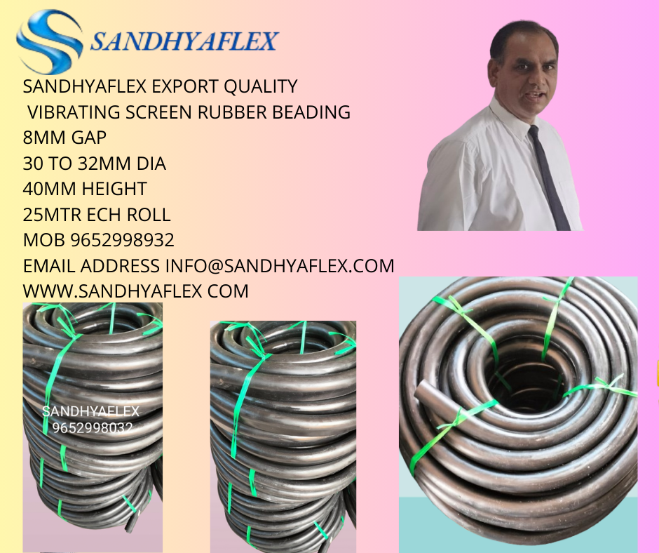 Sandhyaflex 8mm Gap 40mm H Vibrating Screen Rubber Beading