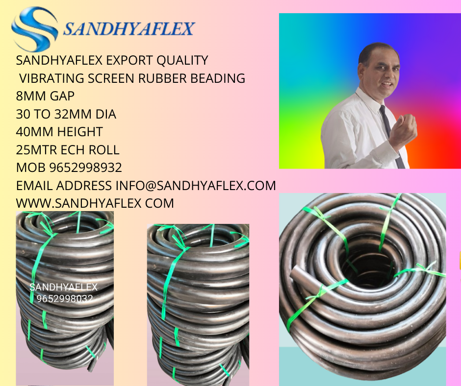 Sandhyaflex 8mm Gap 40mm H Vibrating Screen Rubber Beading