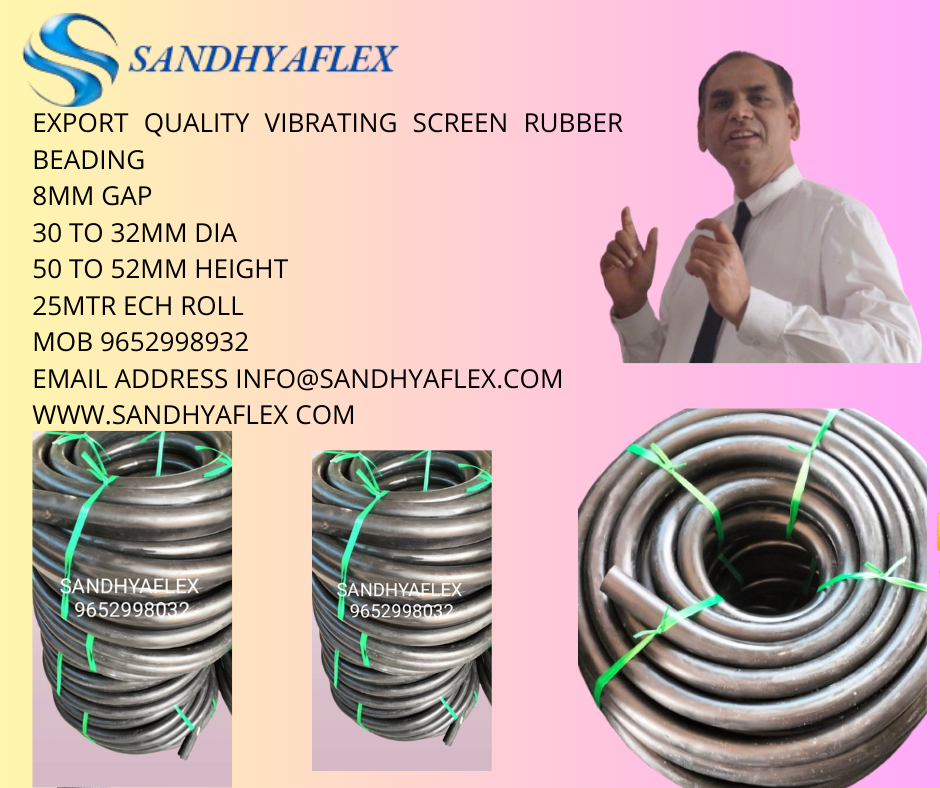 Sandhyaflex 8mm Gap Vibrating Screen Rubber Beading