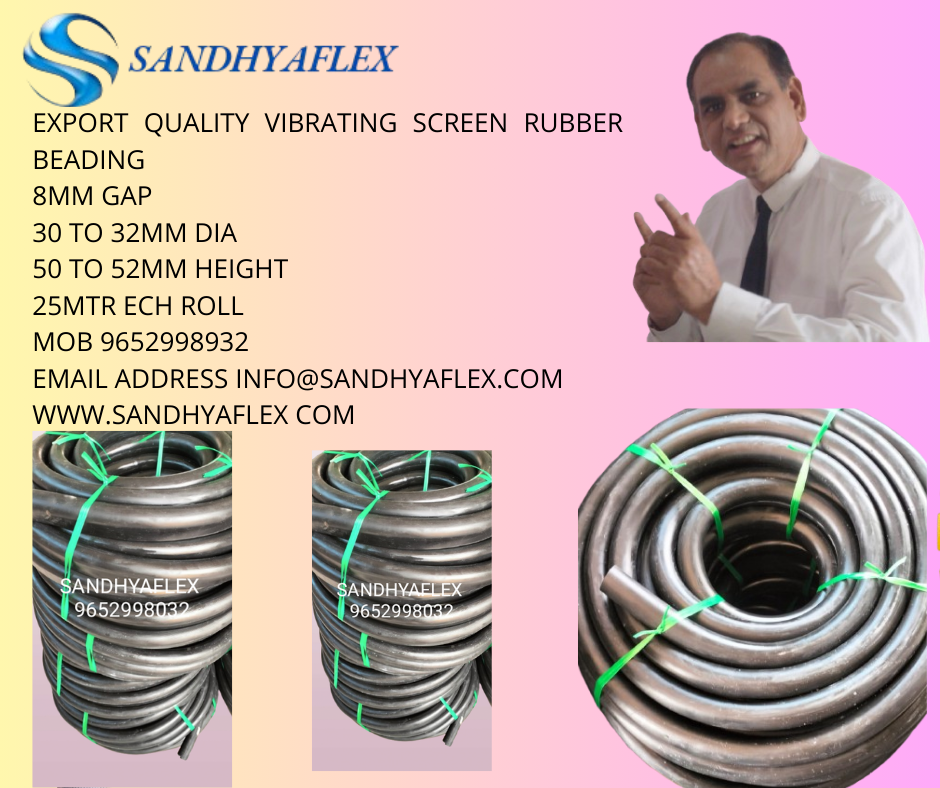 Sandhyaflex 8mm Gap Vibrating Screen Rubber Beading