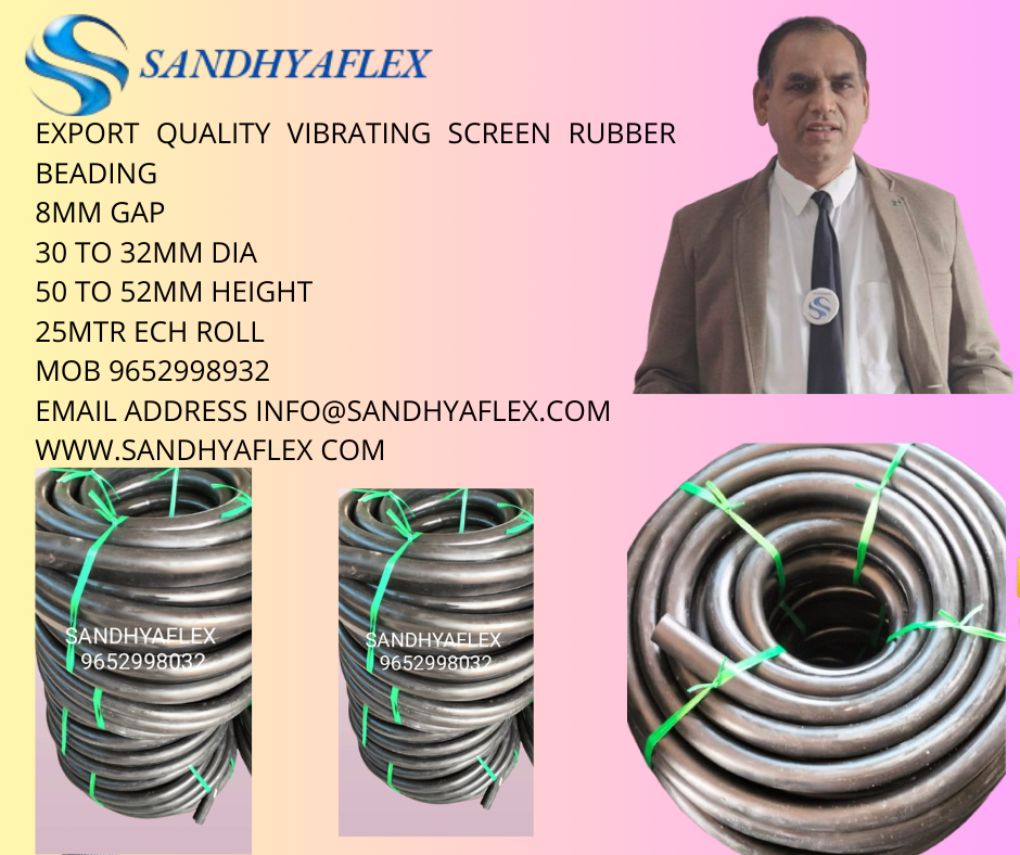 Sandhyaflex 8mm Gap Vibrating Screen Rubber Beading