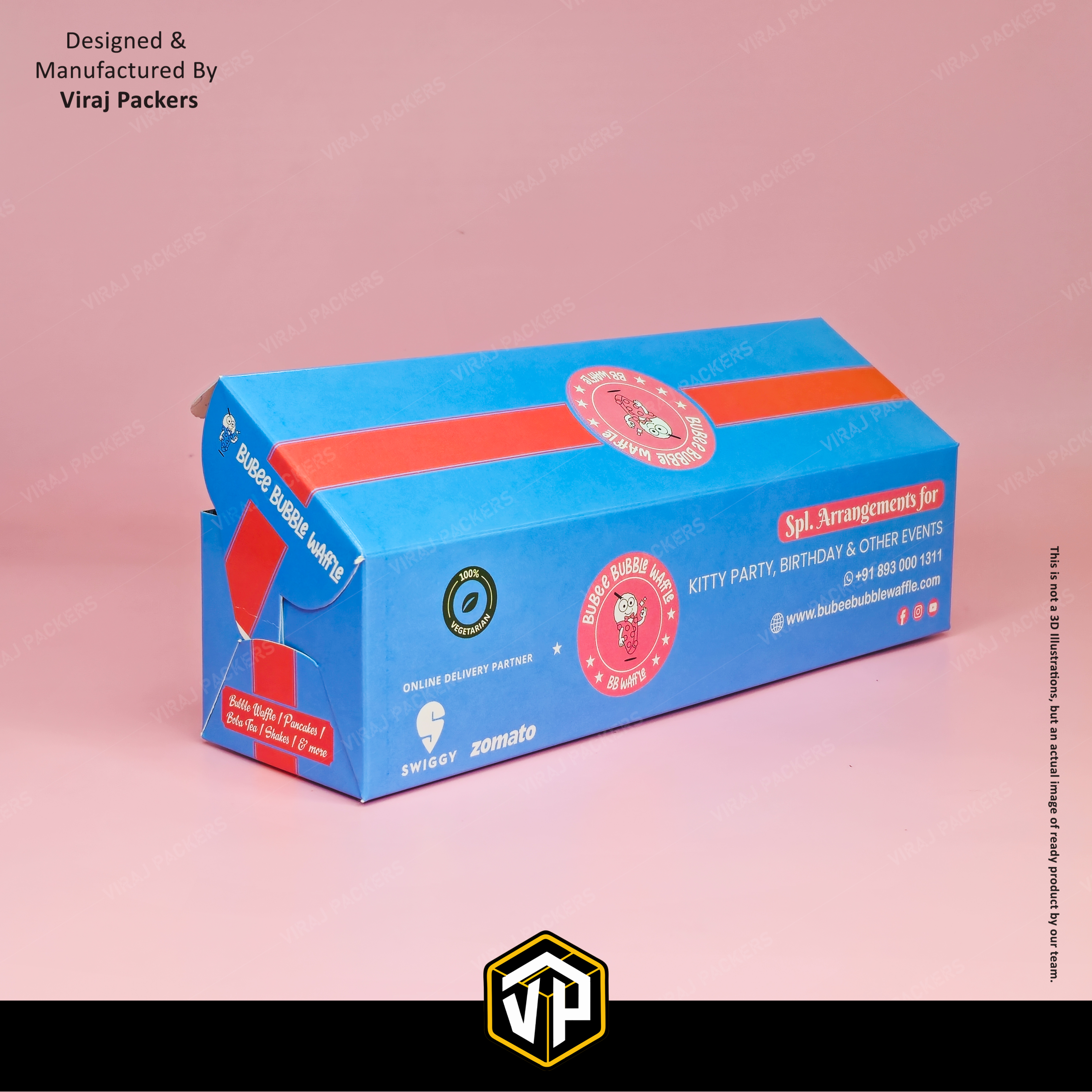 STICK WAFFLE PACKAGING BOXES