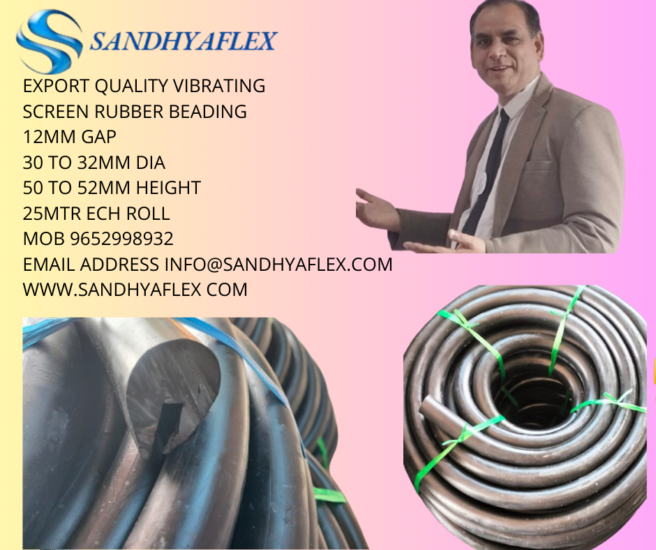 Sandhyaflex 12mm Gap Vibrating Screen Rubber Beading