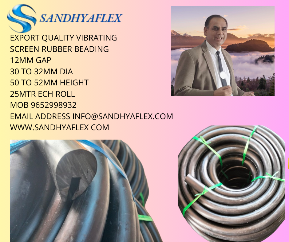 Sandhyaflex 12mm Gap Vibrating Screen Rubber Beading