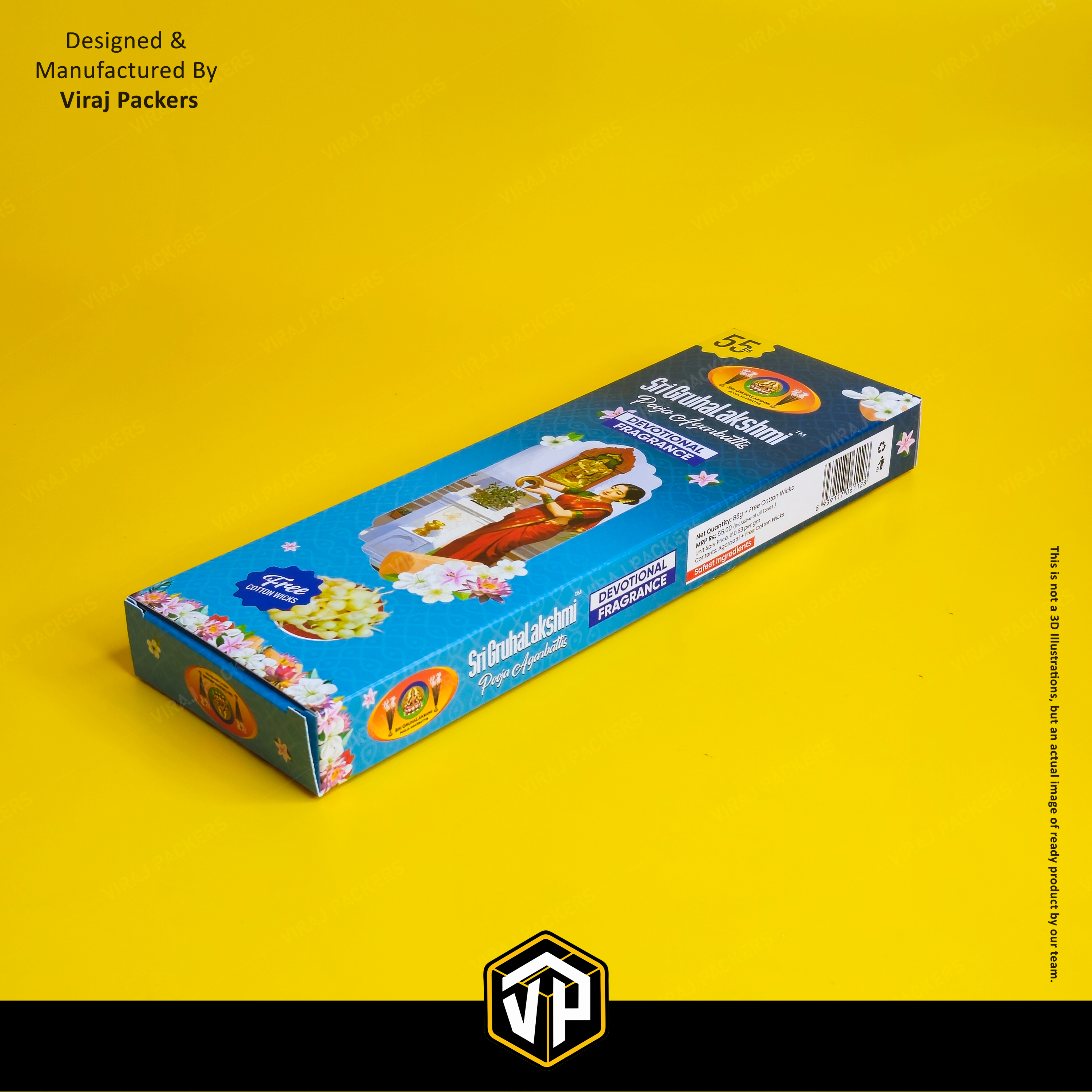 Agarbatti Packaging Box - Finishing: Glossy Lamination