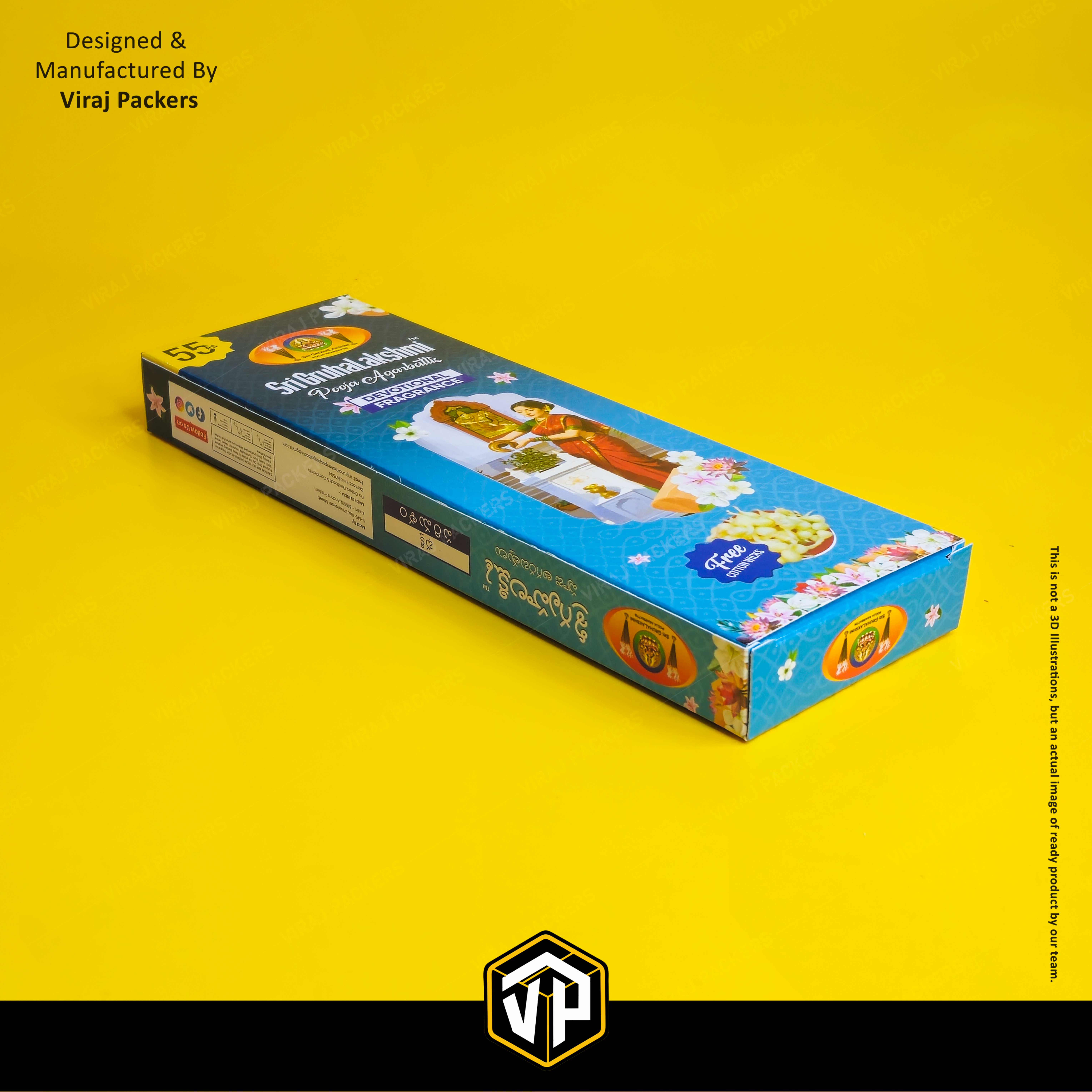Agarbatti Packaging Box - Finishing: Glossy Lamination