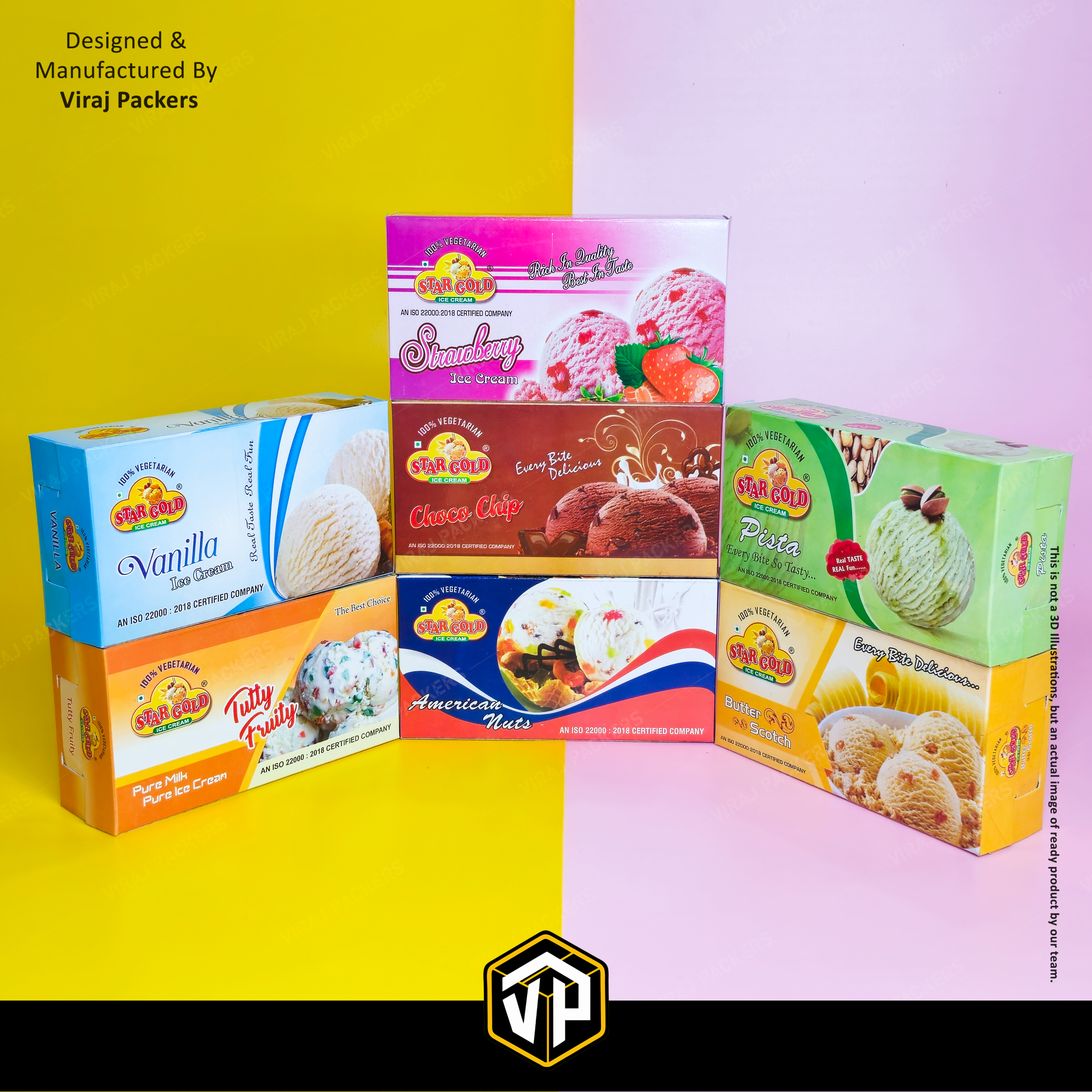 750 ml  ICE CREAM CUSTOMIZE PACKAGING BOX