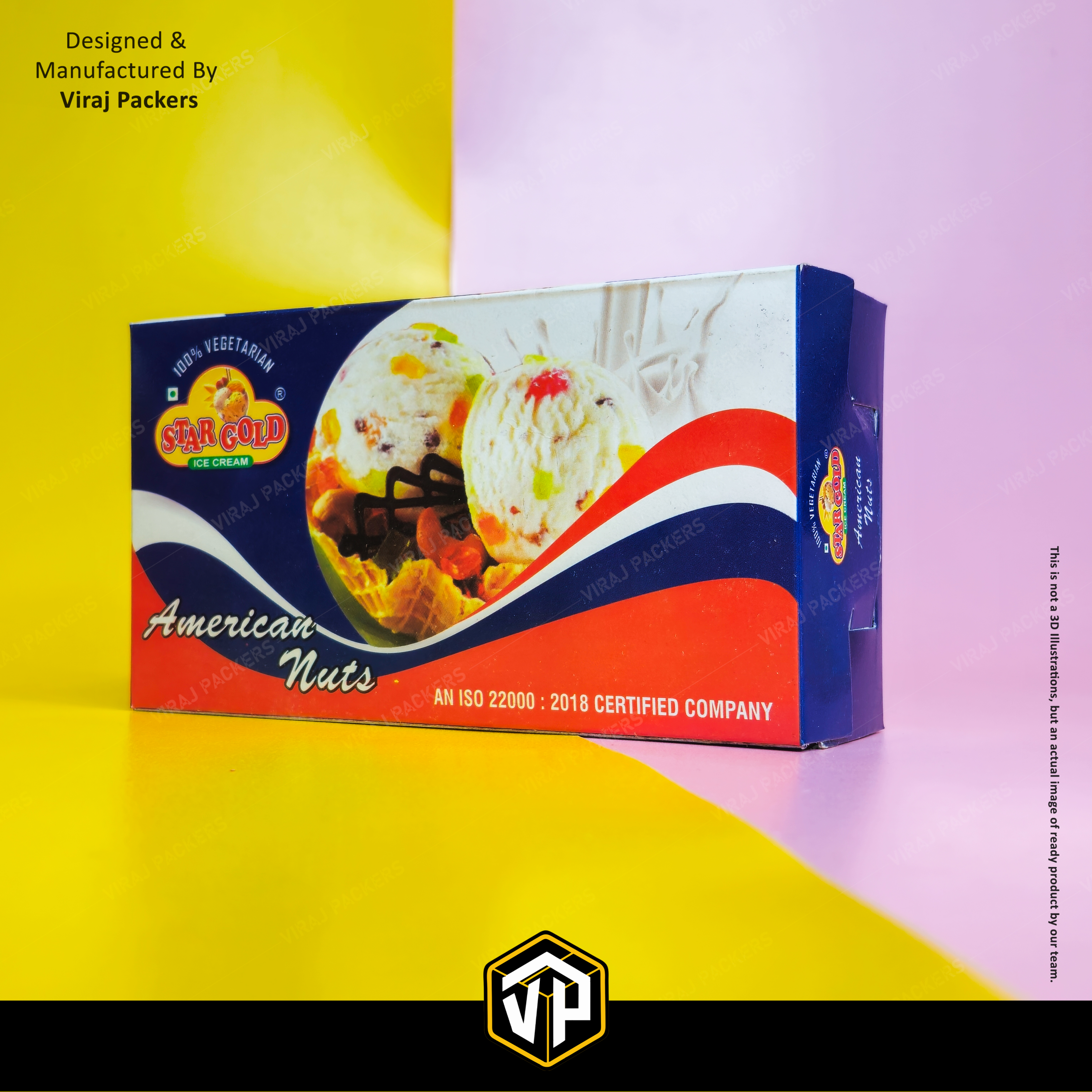 750 Ml Ice Cream Customize Packaging Box
