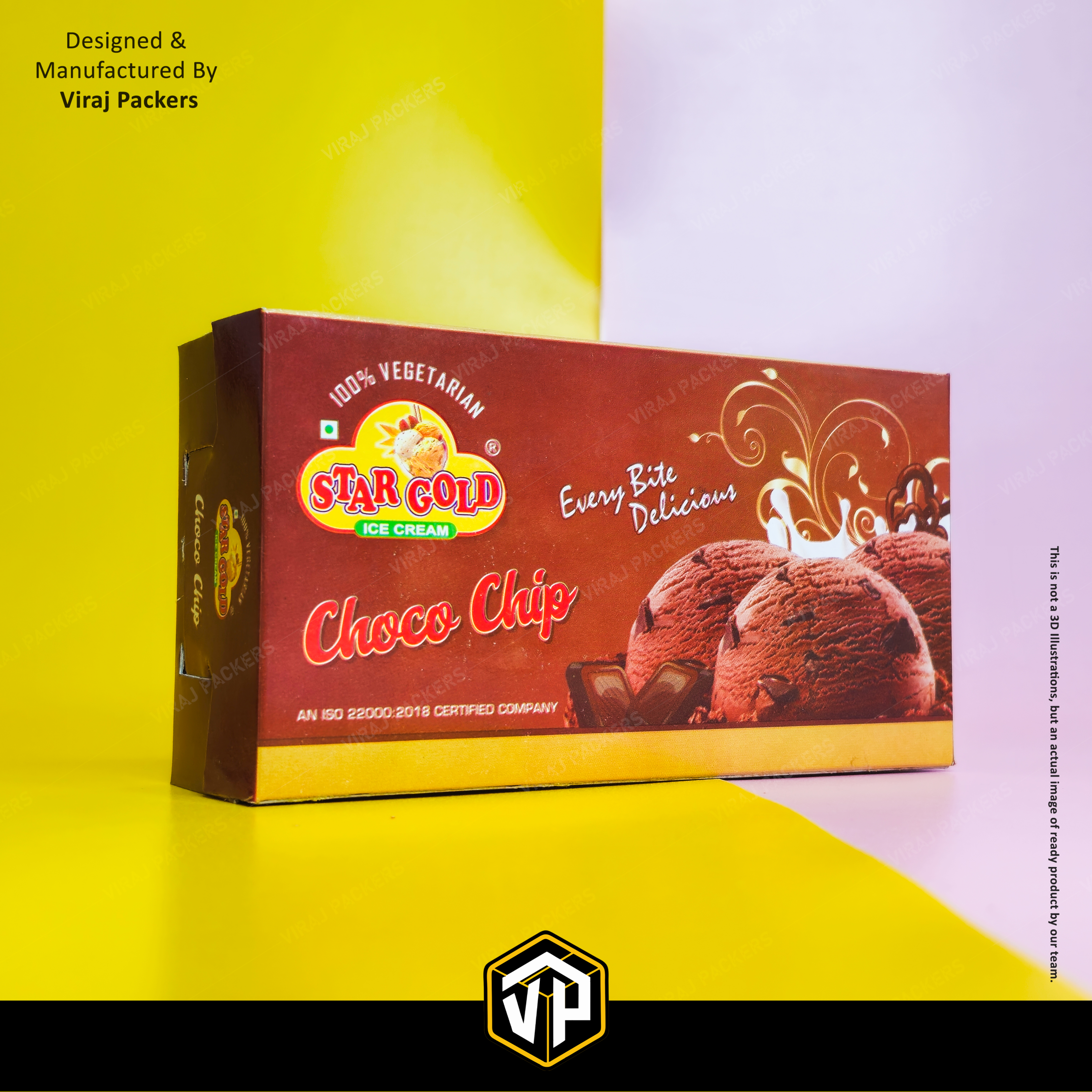 750 Ml Ice Cream Customize Packaging Box