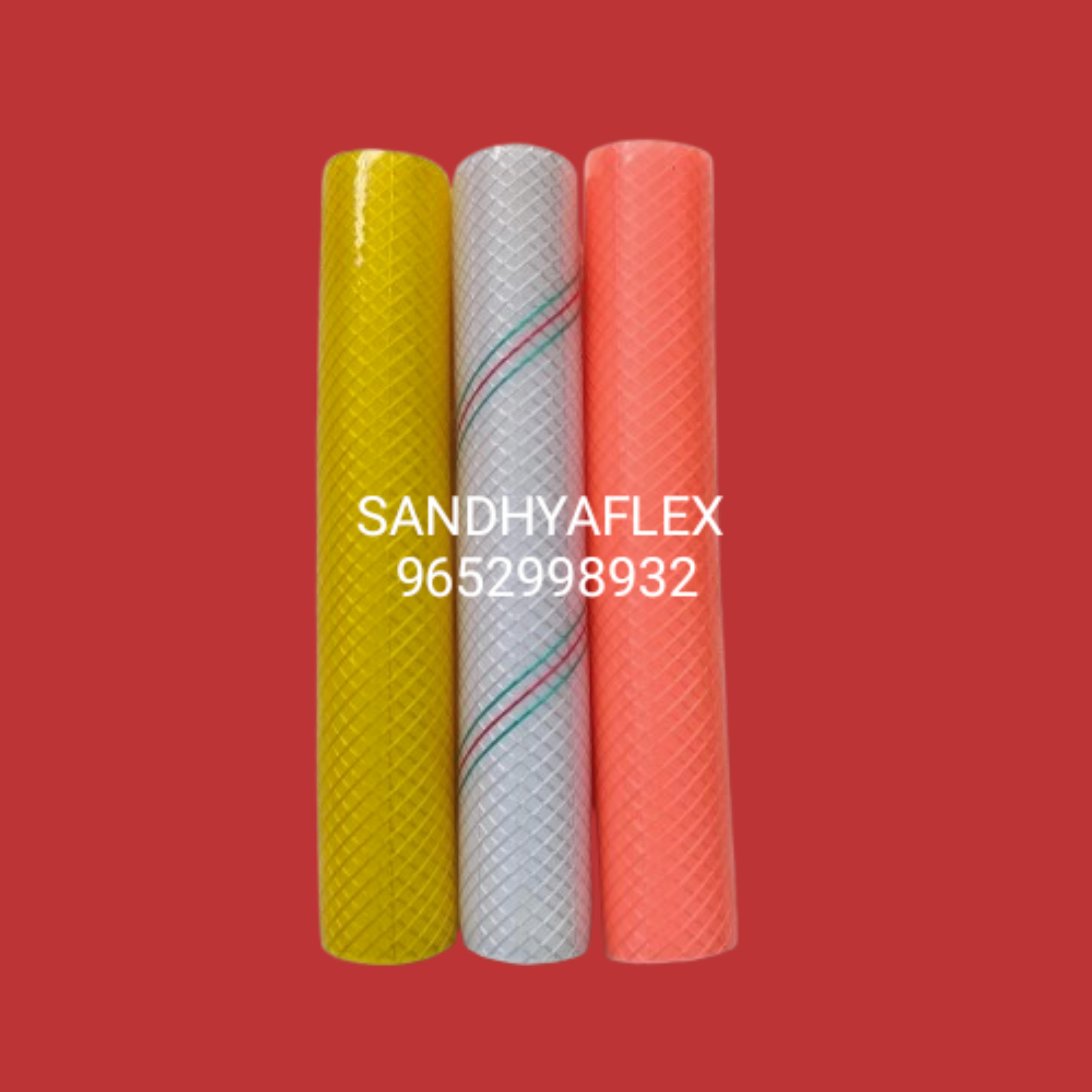 Orange Color PVC  Braided Pipe