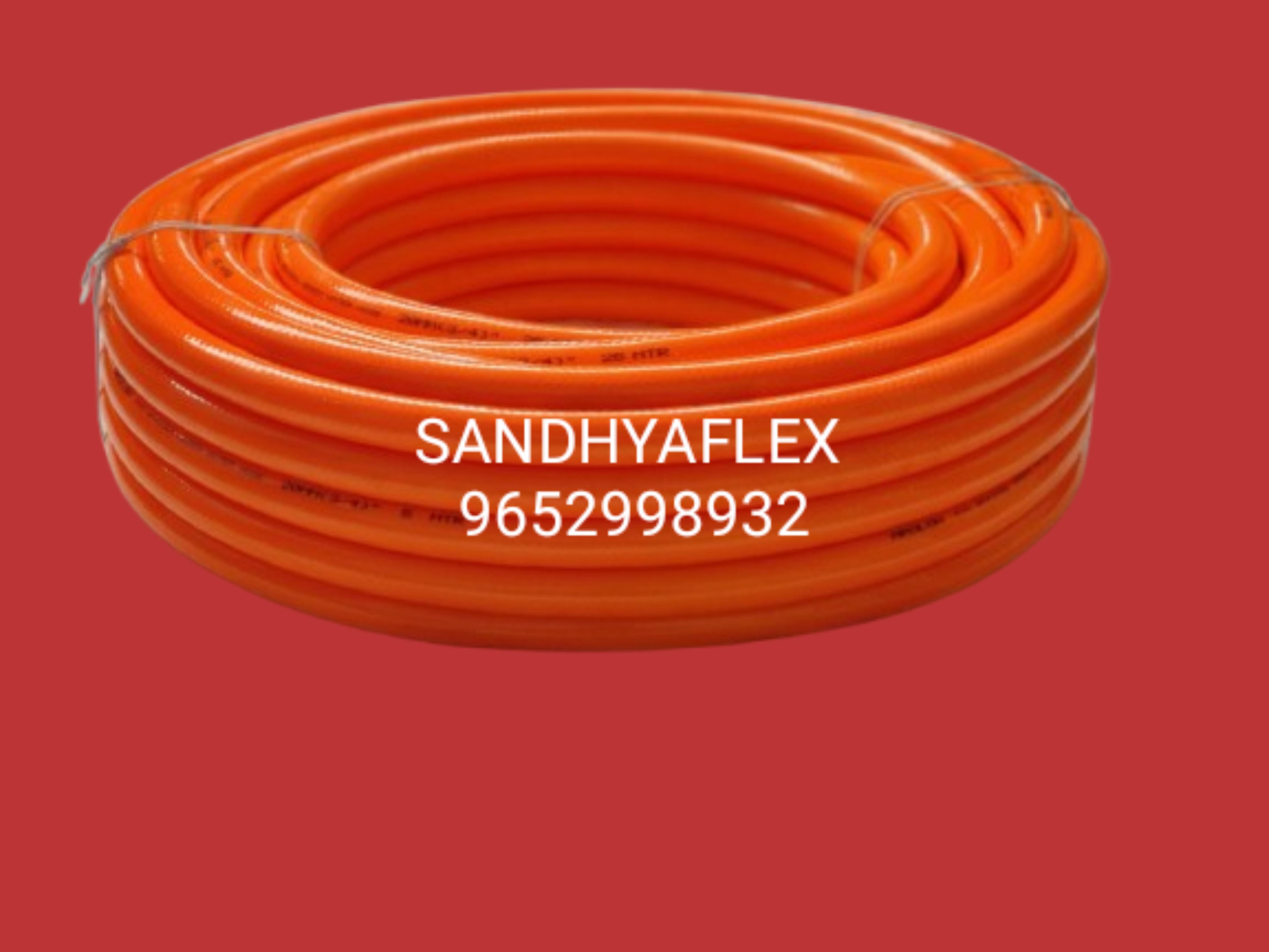 Orange Color PVC  Braided Pipe