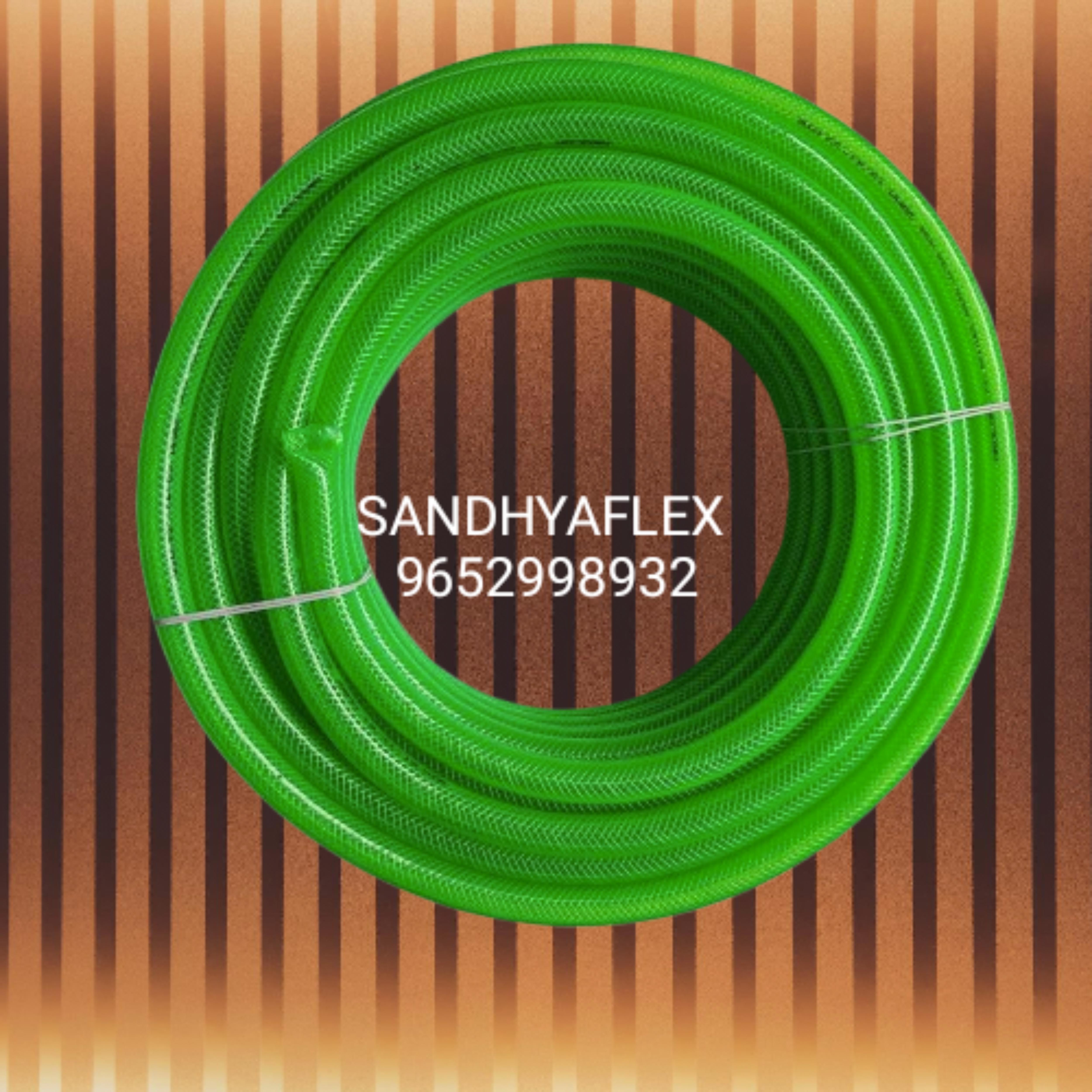 PVC Braided Pipe Green Color