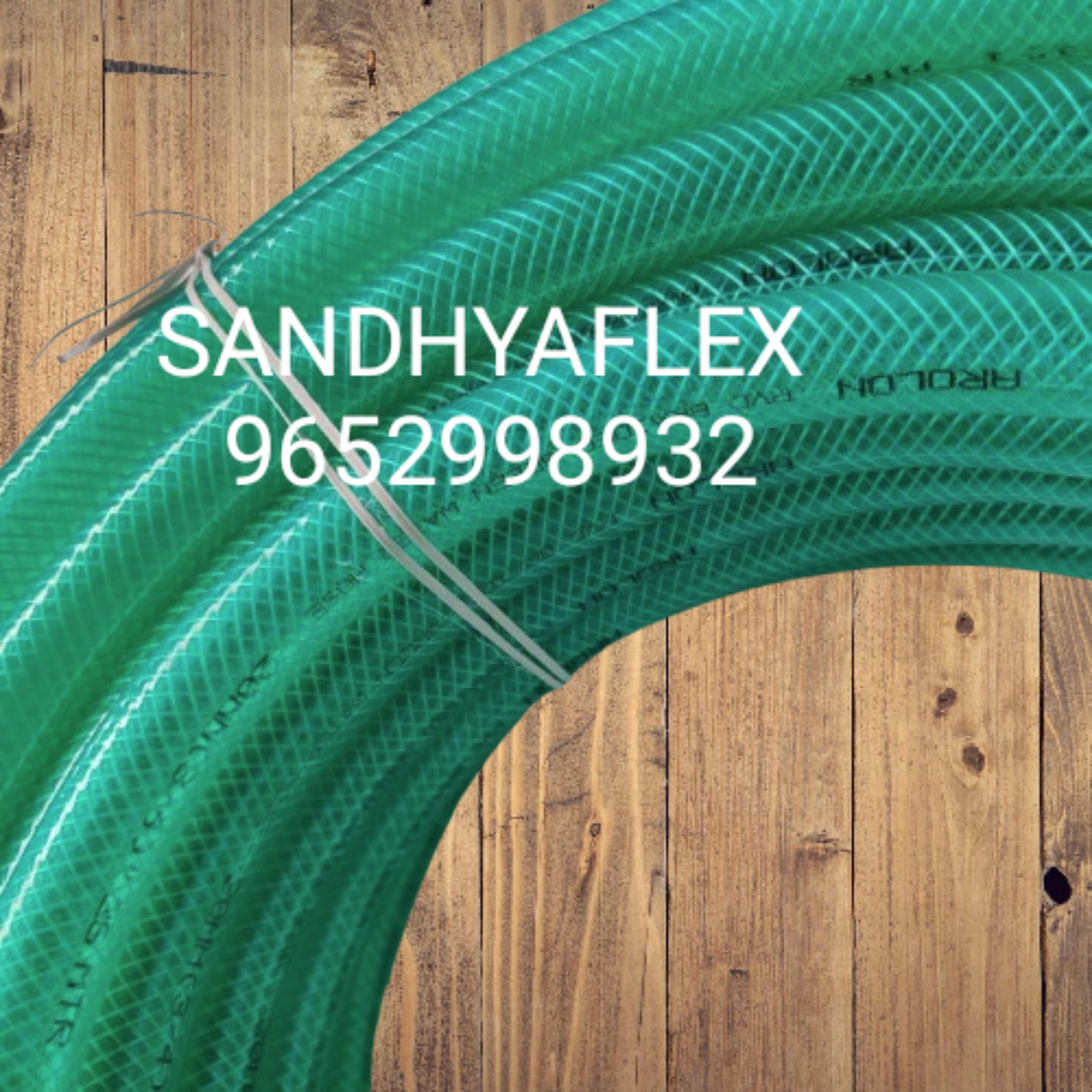 PVC Braided Pipe Green Color