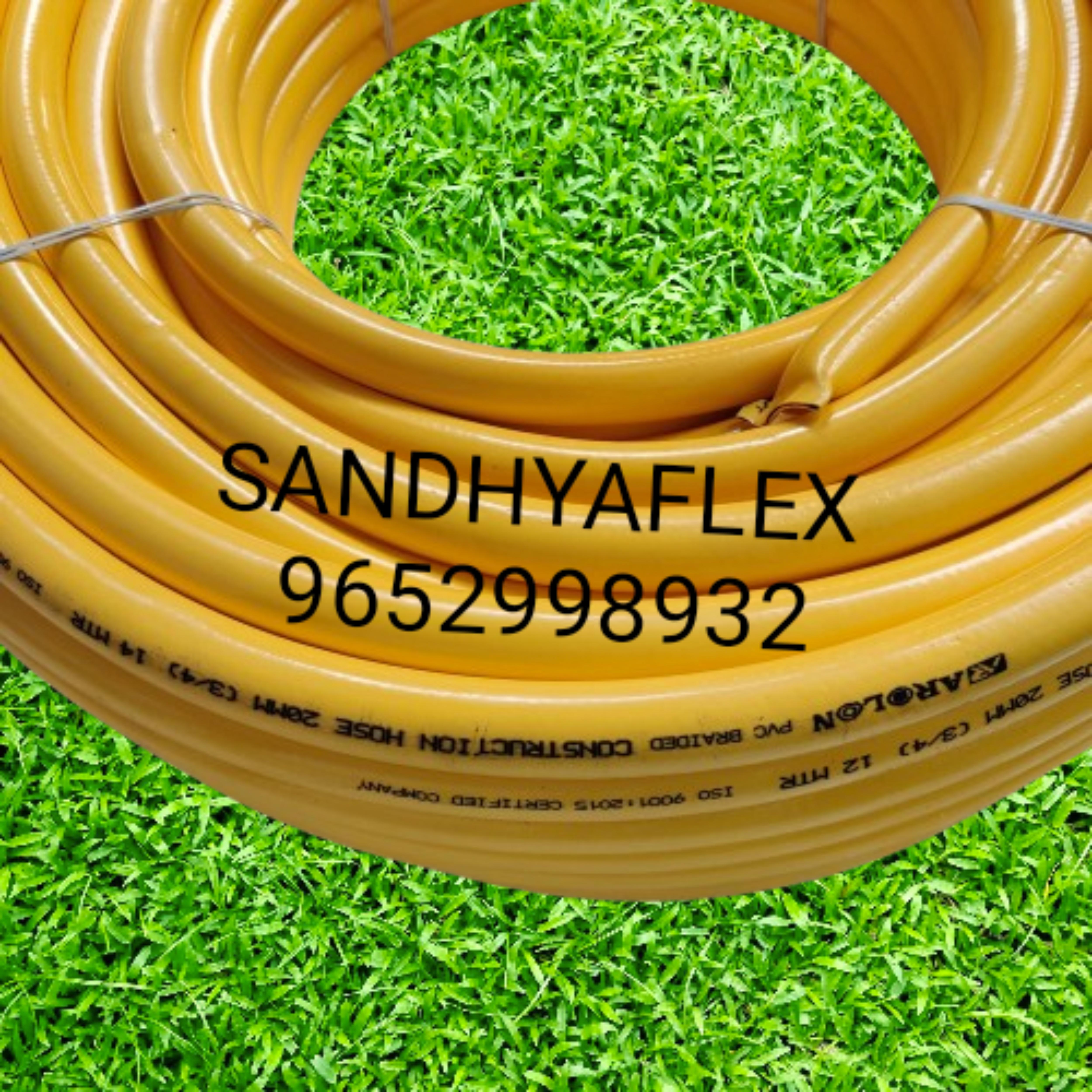 PVC Braided Yellow Color Pipe