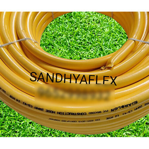 PVC Braided Yellow Color Pipe